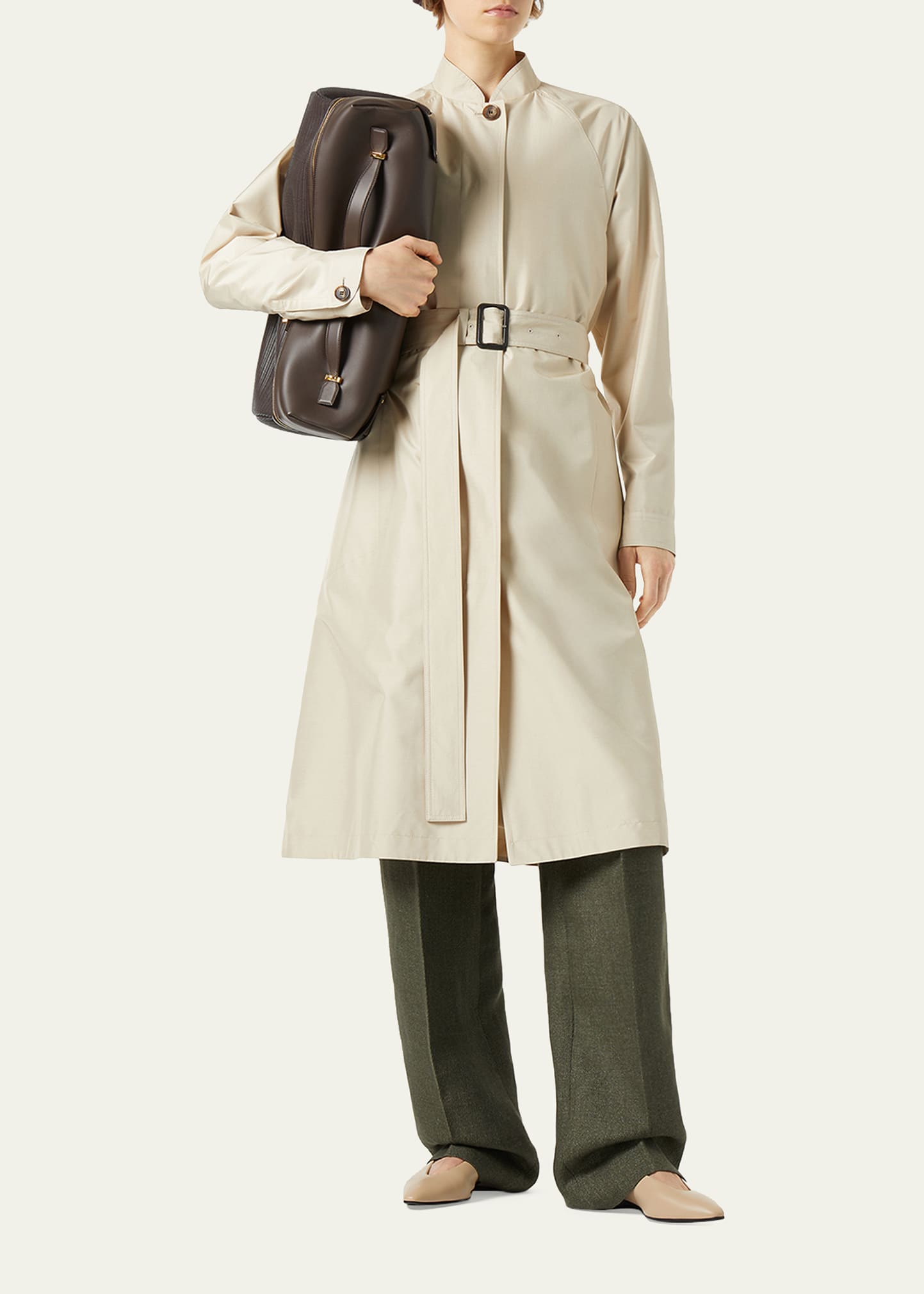 Loro Piana Leonard Single-Breasted Trench Coat - Bergdorf Goodman