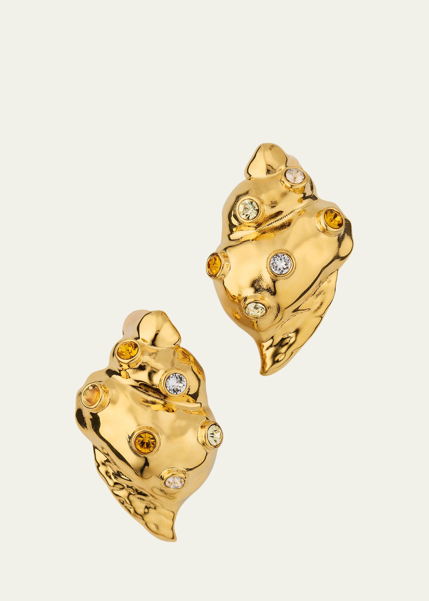 Oscar De La Renta Seashell Stud Earrings