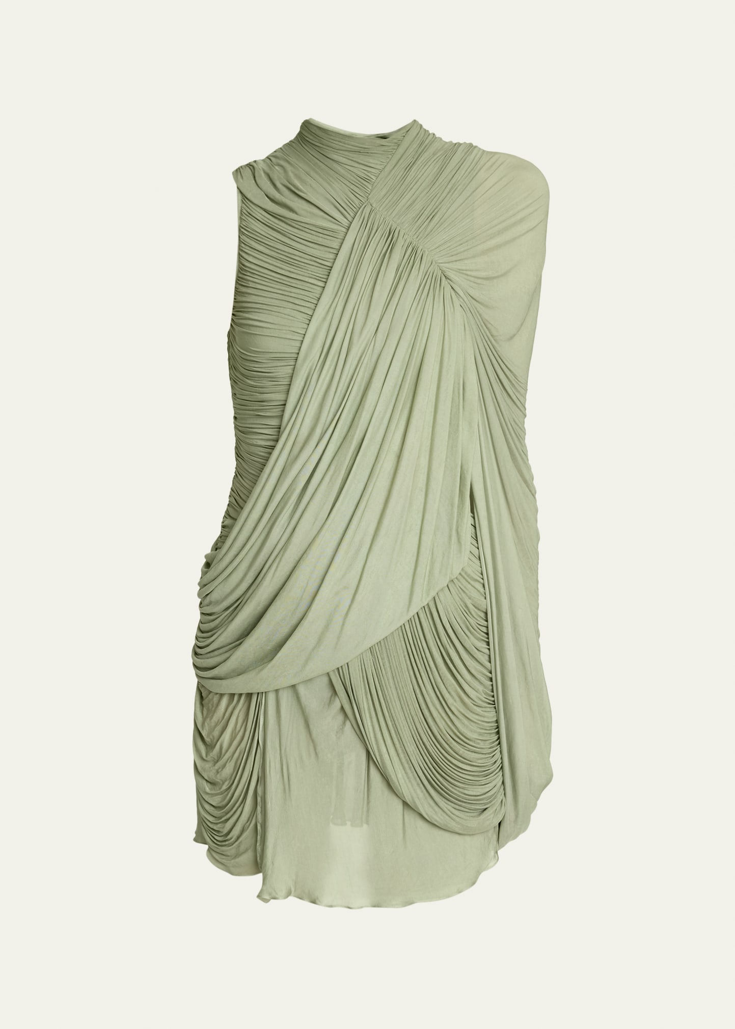 Balmain One-Shoulder Draped Mini Dress - Bergdorf Goodman