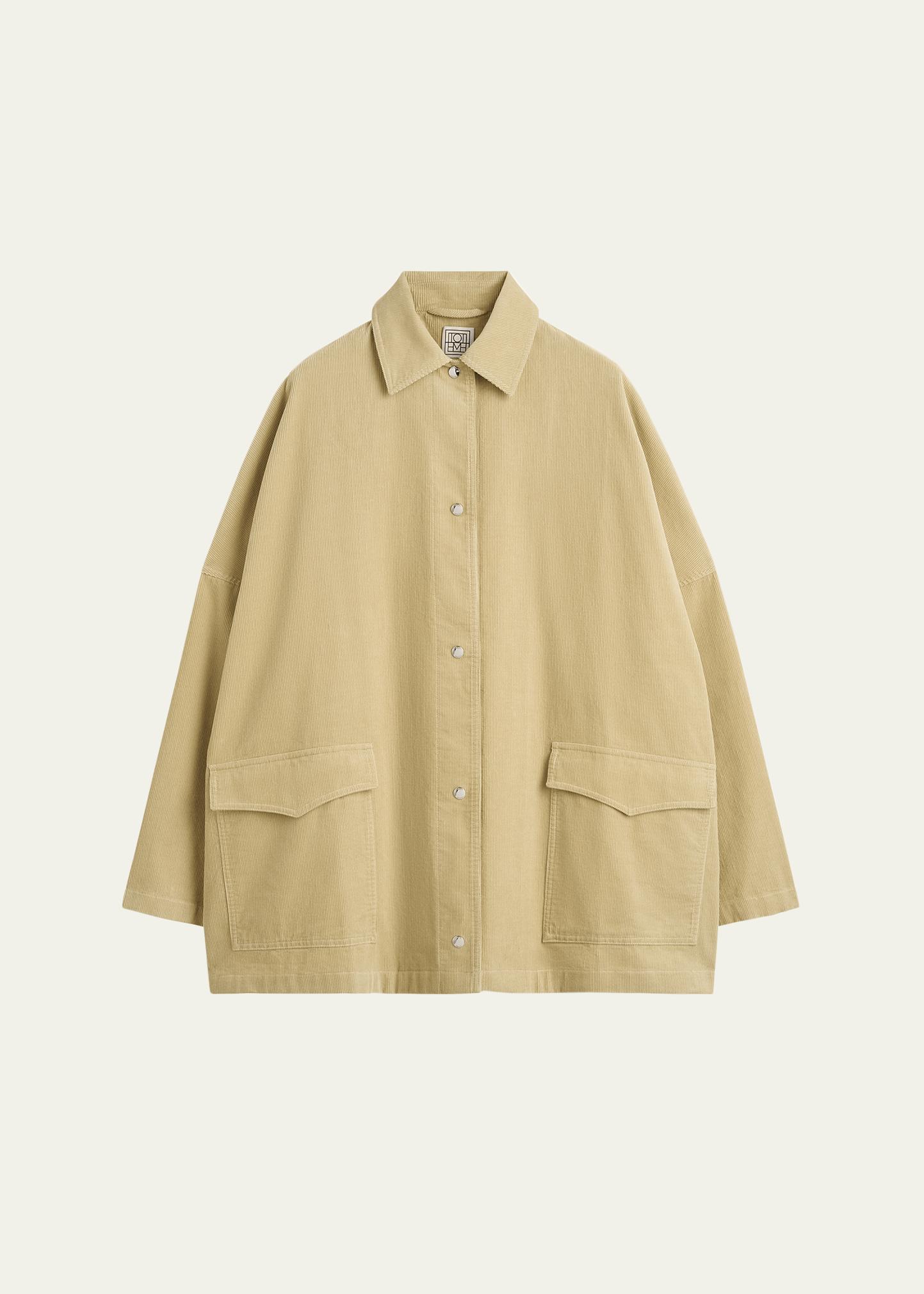 Toteme Corduroy Oversized Shirt Jacket - Bergdorf Goodman