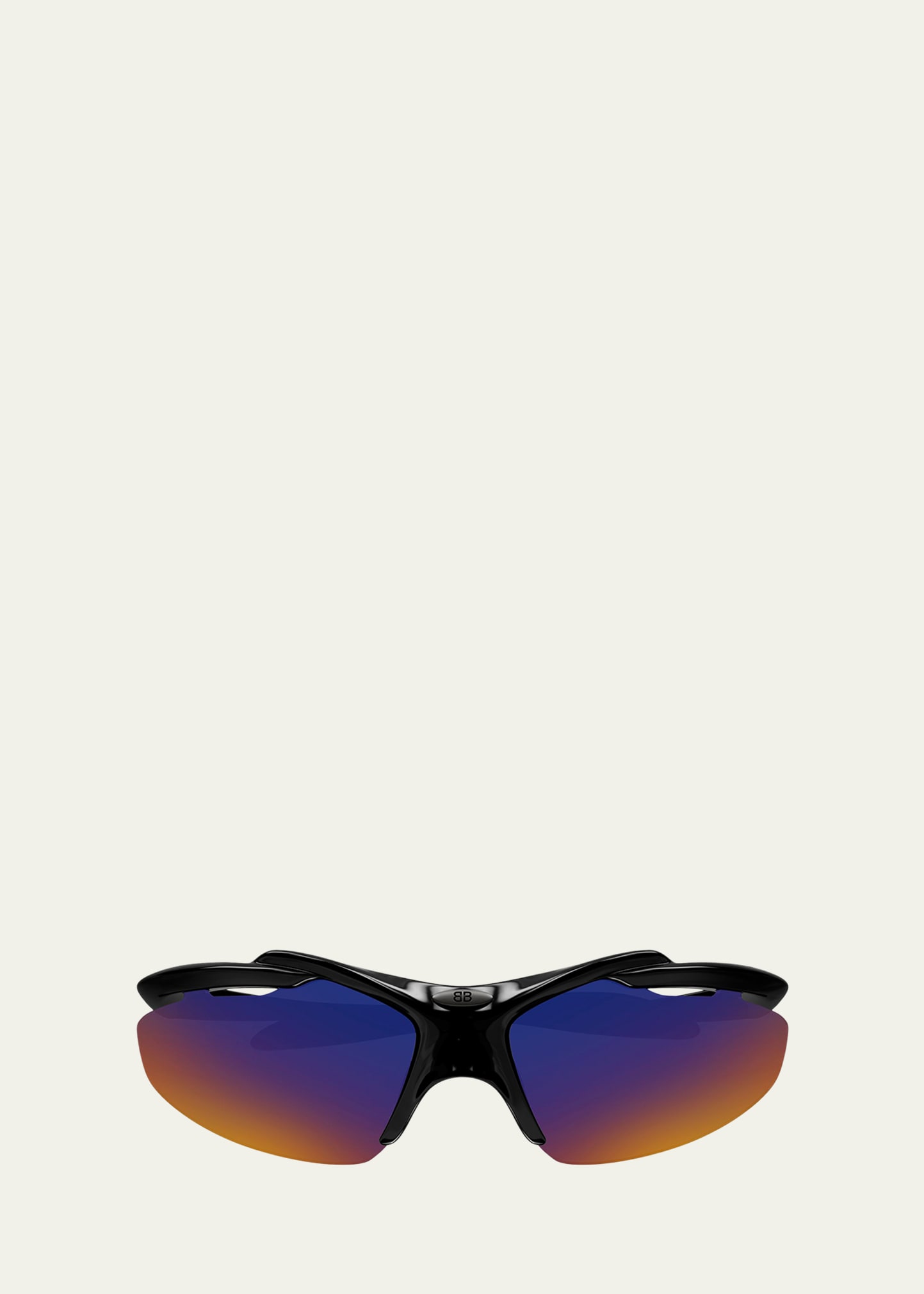 Balenciaga 72mm Wraparound Shield Sunglasses - Bergdorf Goodman