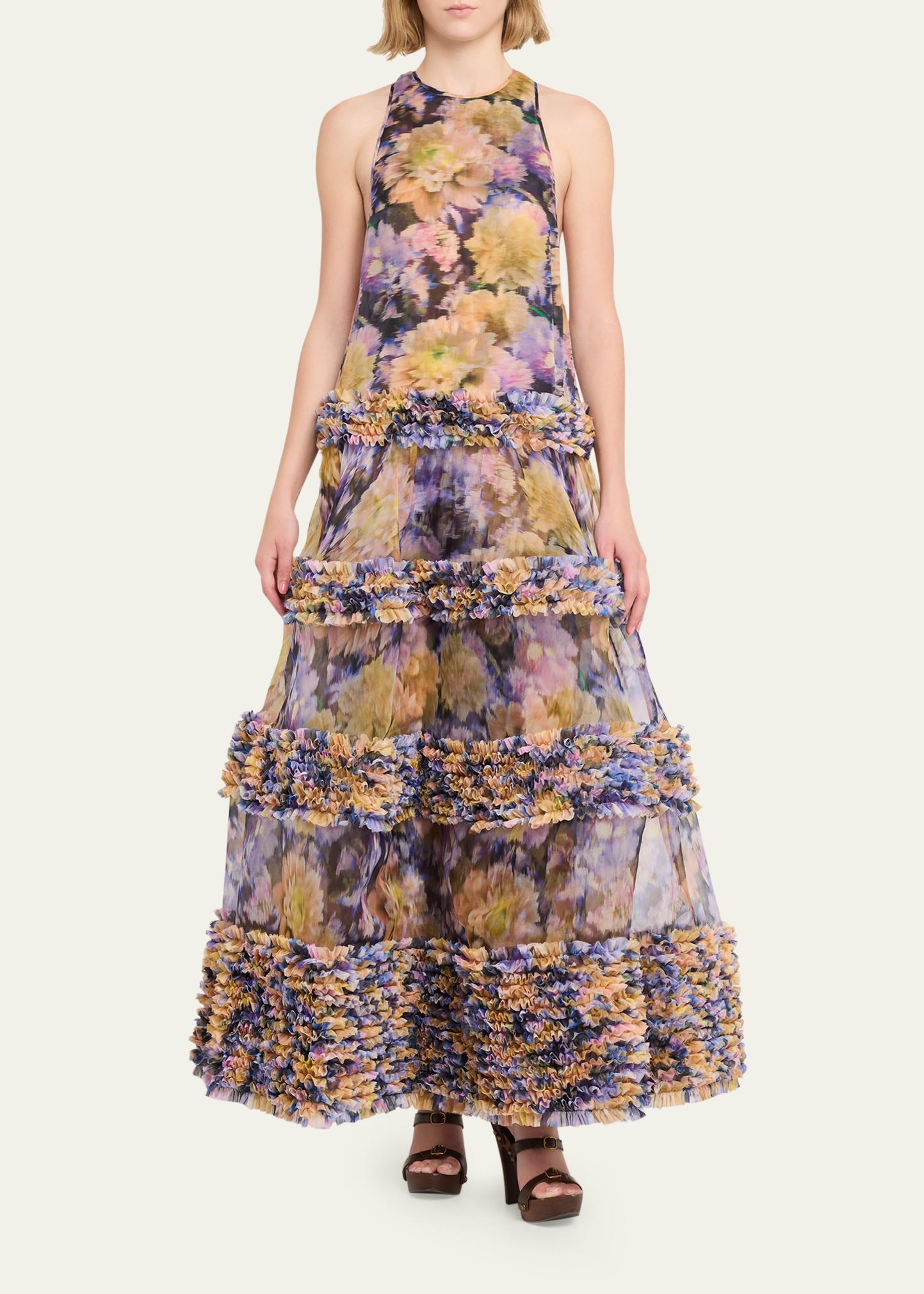 Zimmermann Luna Ruffle Maxi Dress