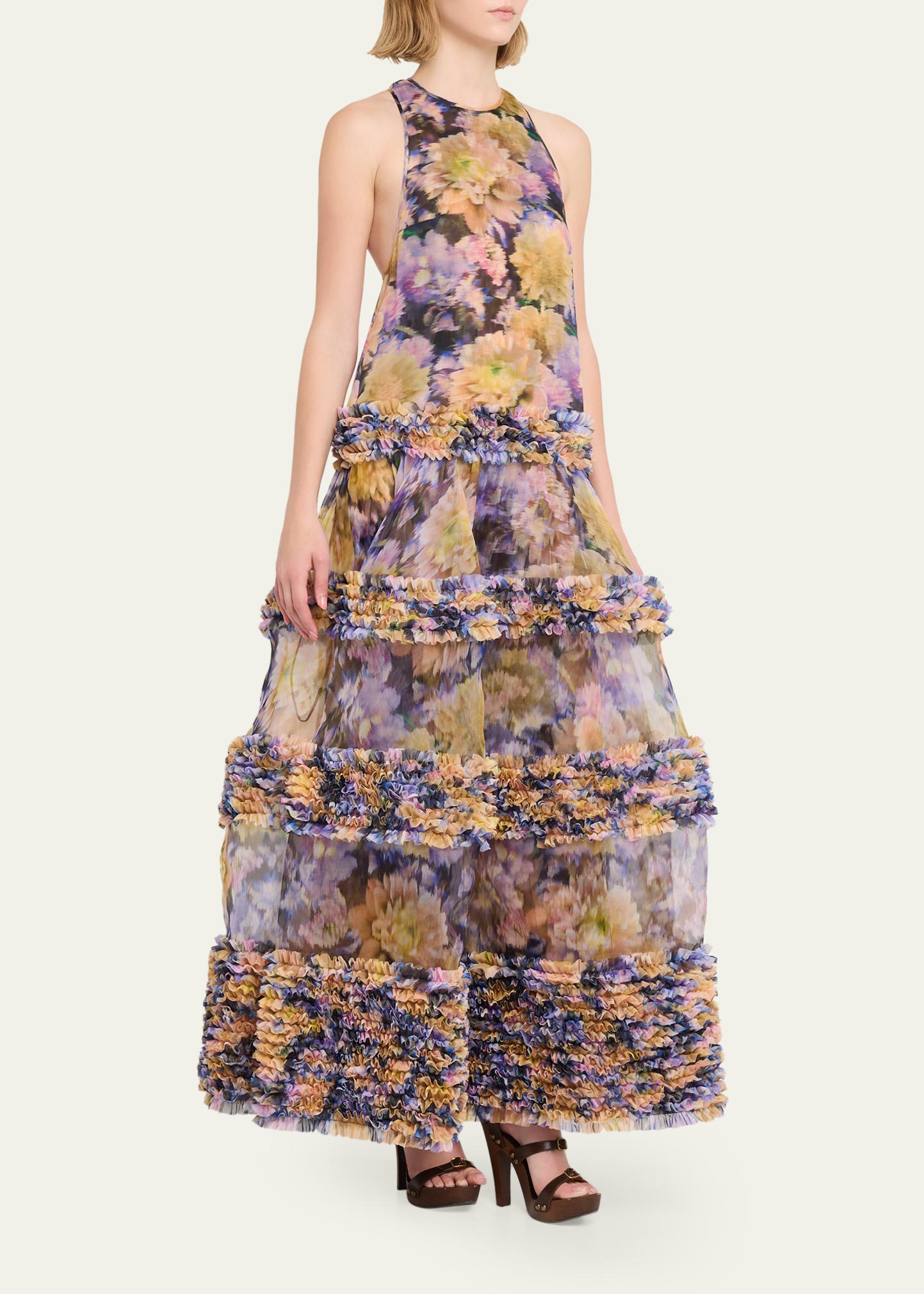 Zimmermann Luna Ruffle Maxi Dress - Bergdorf Goodman