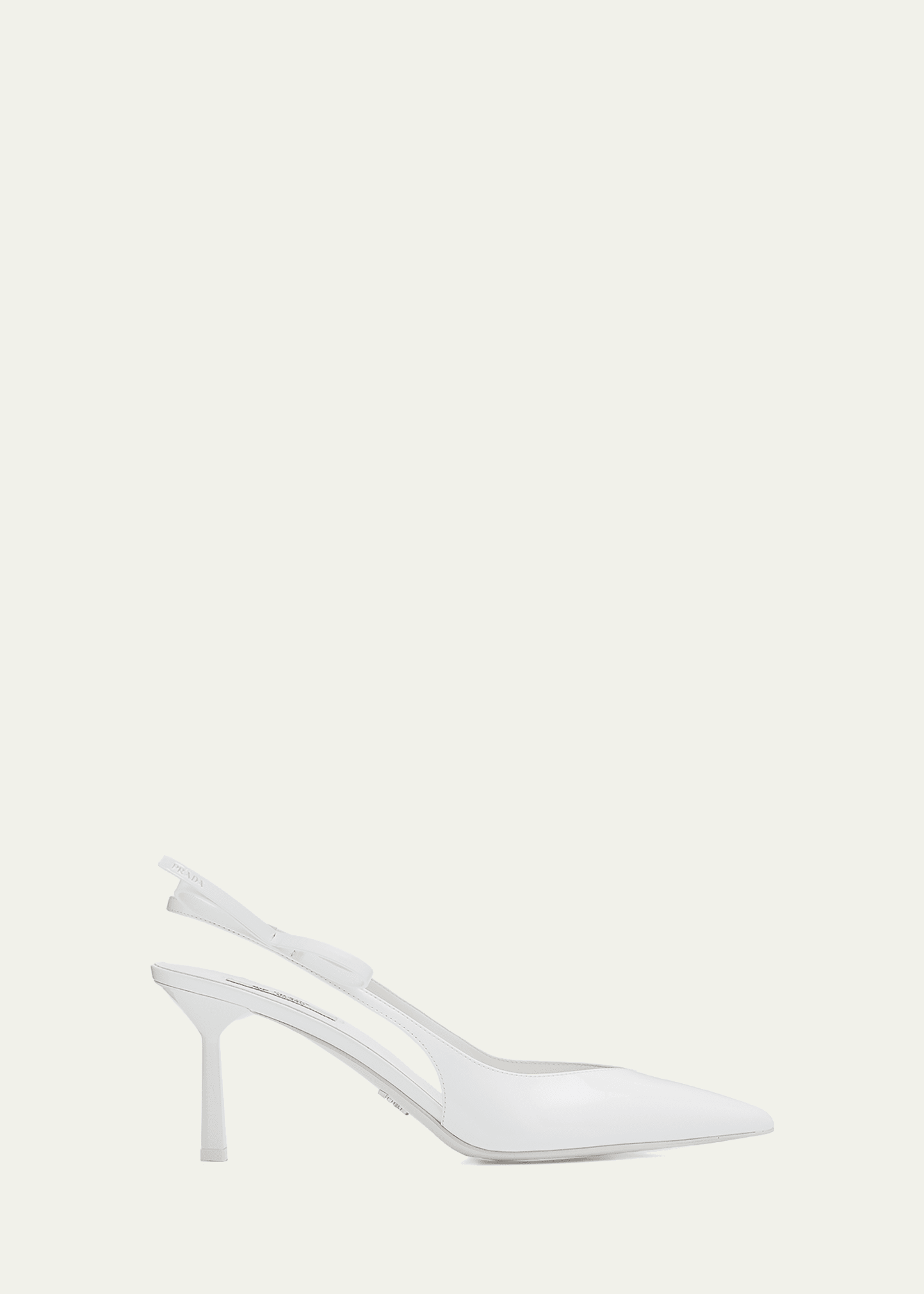 Prada 75mm Bow Leather Slingback Pumps - Bergdorf Goodman