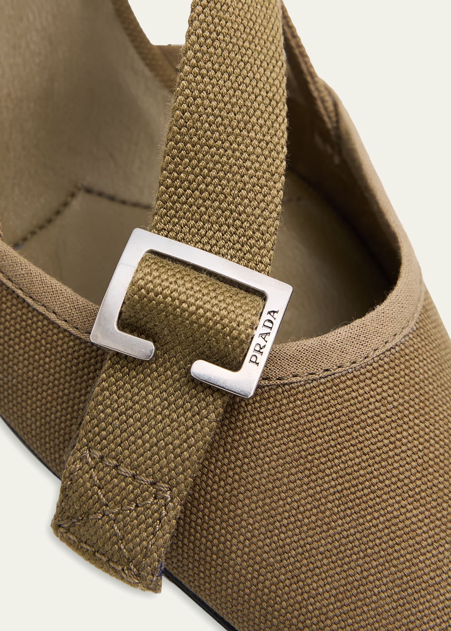 Prada 45mm Asymmetric Canvas Pumps - Bergdorf Goodman