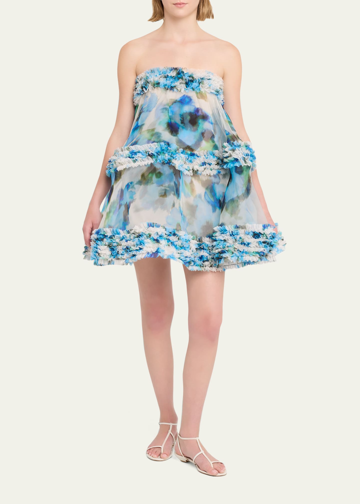 Zimmermann Alchemy Ruffle Mini Dress - Bergdorf Goodman