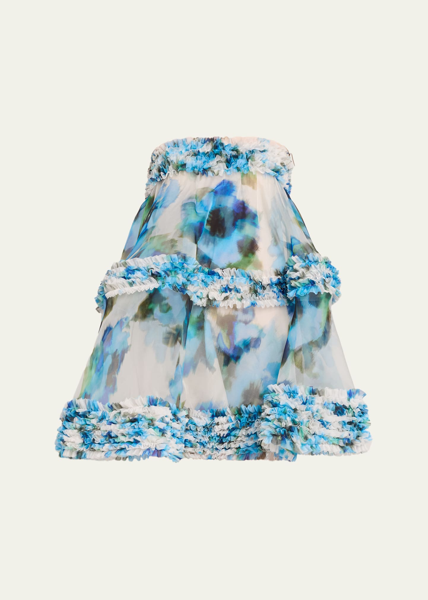 ジマーマン Zimmermann ティアード フローラル ミニドレス Zimmermann Alchemy Ruffle Mini Dress - Bergdorf Goodman