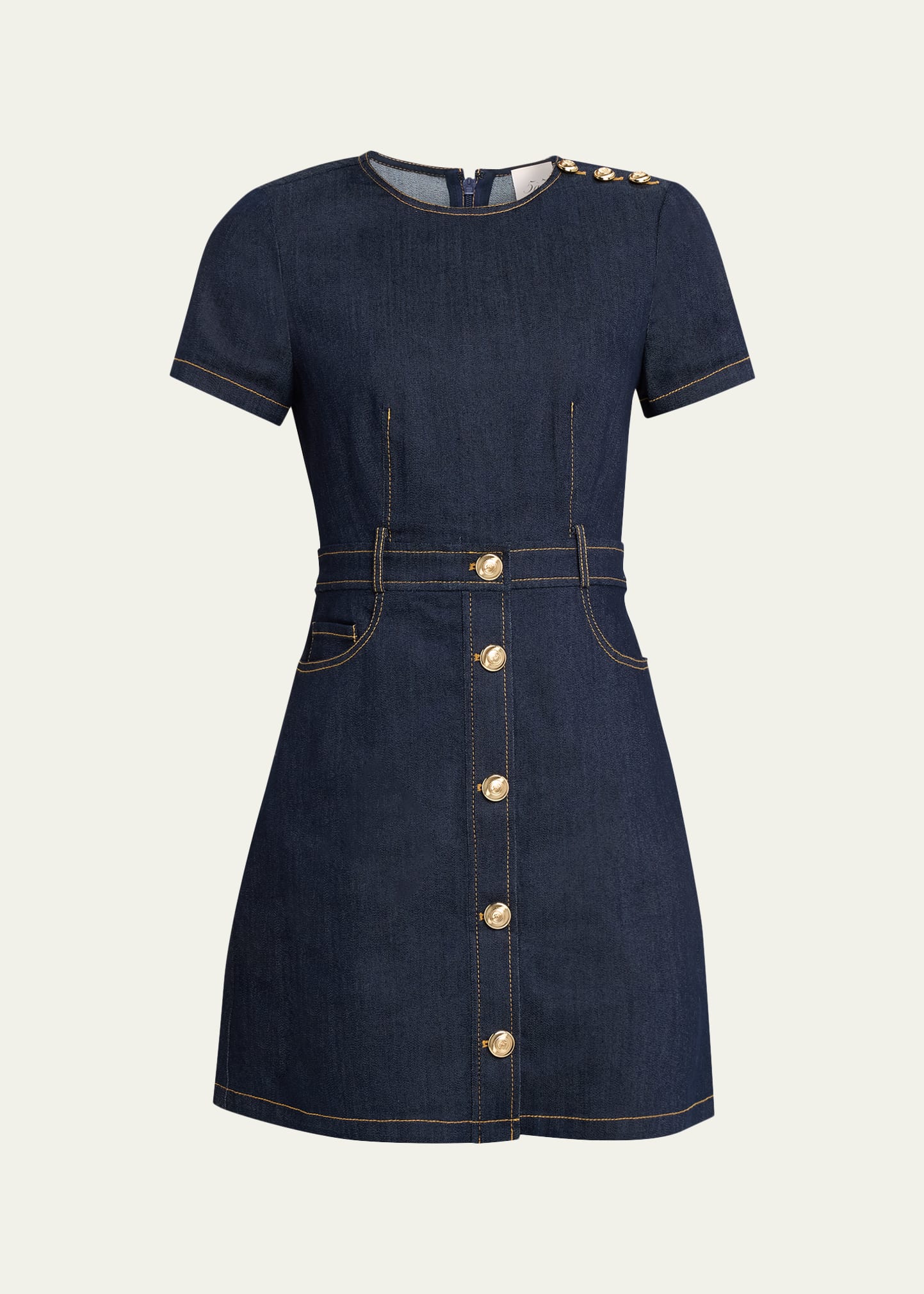 newman denim mini dress Cinq A Sept Niya Denim Mini Dress, Indigo, Women's, 6, Casual & Work Dresses Day Dresses Sundresses