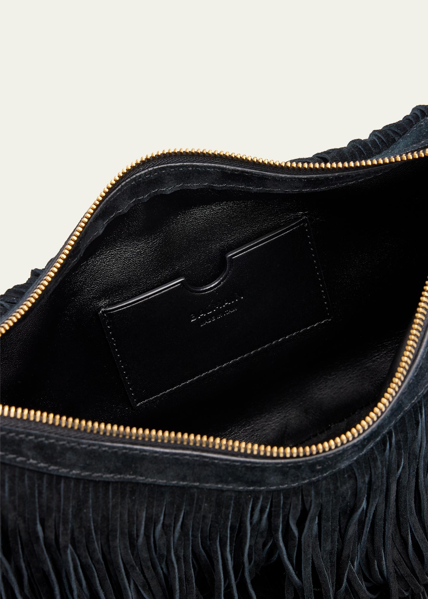 COMME des GARCONS Suede Fringe Hobo Bag