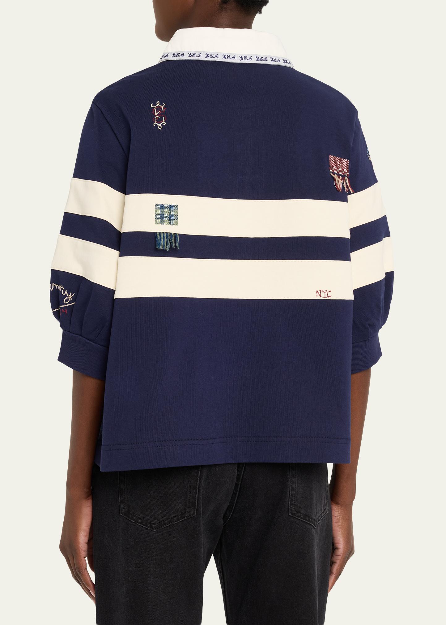 Sea Claira Embroidered Rugby Shirt - Bergdorf Goodman