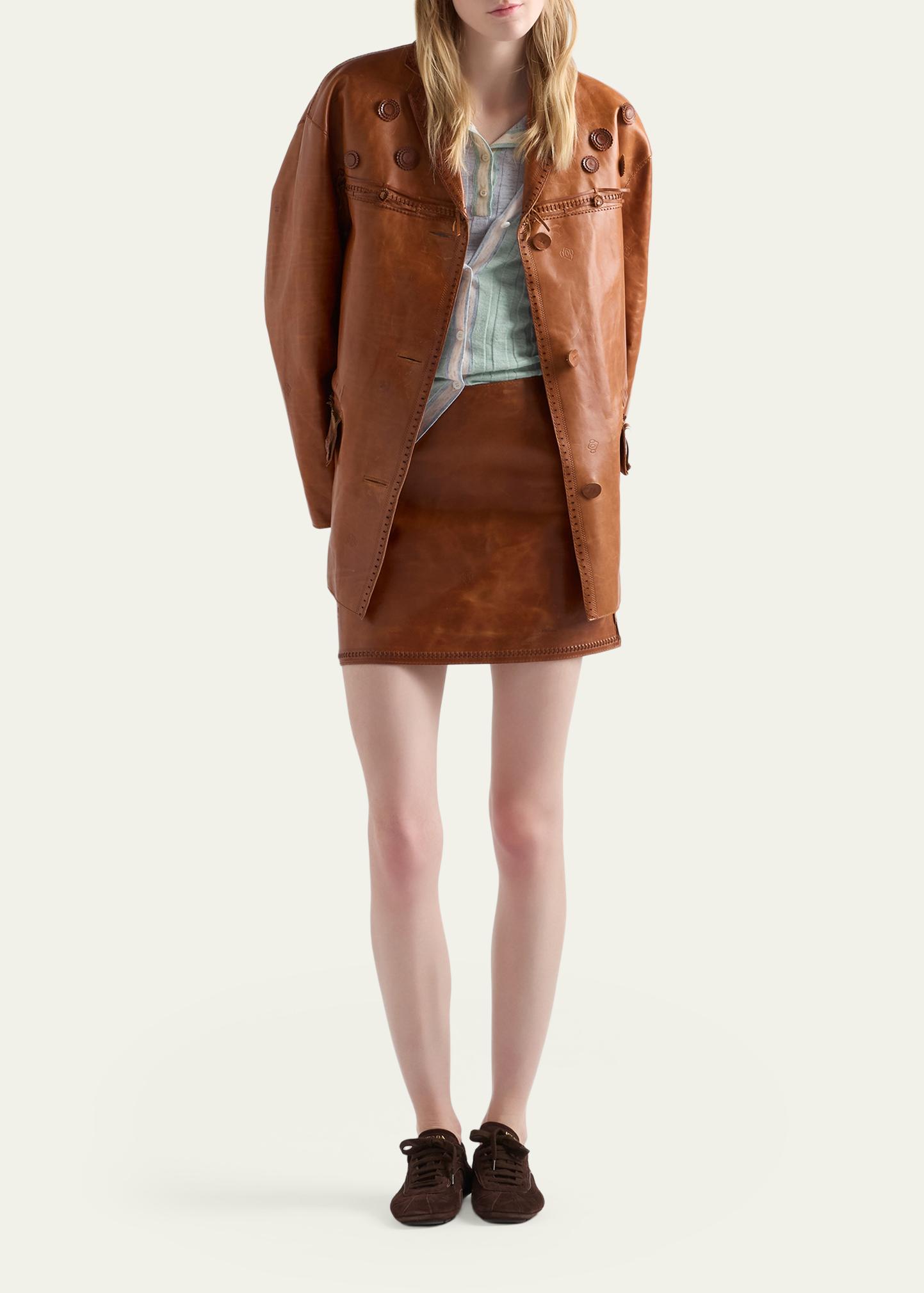 Prada Ribbed Cashmere Silk Cardigan - Bergdorf Goodman