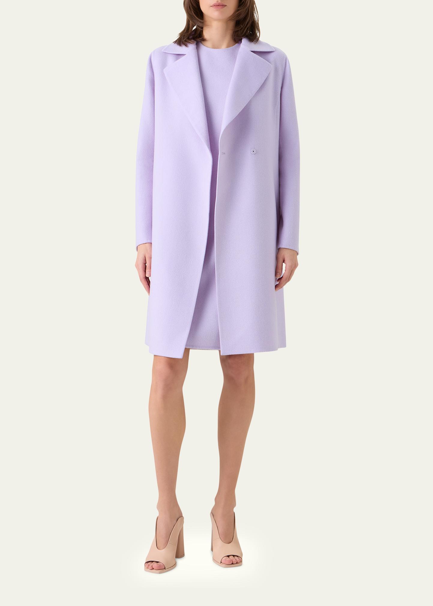 Akris Bera Cashmere-Silk Knee-Length Coat - Bergdorf Goodman