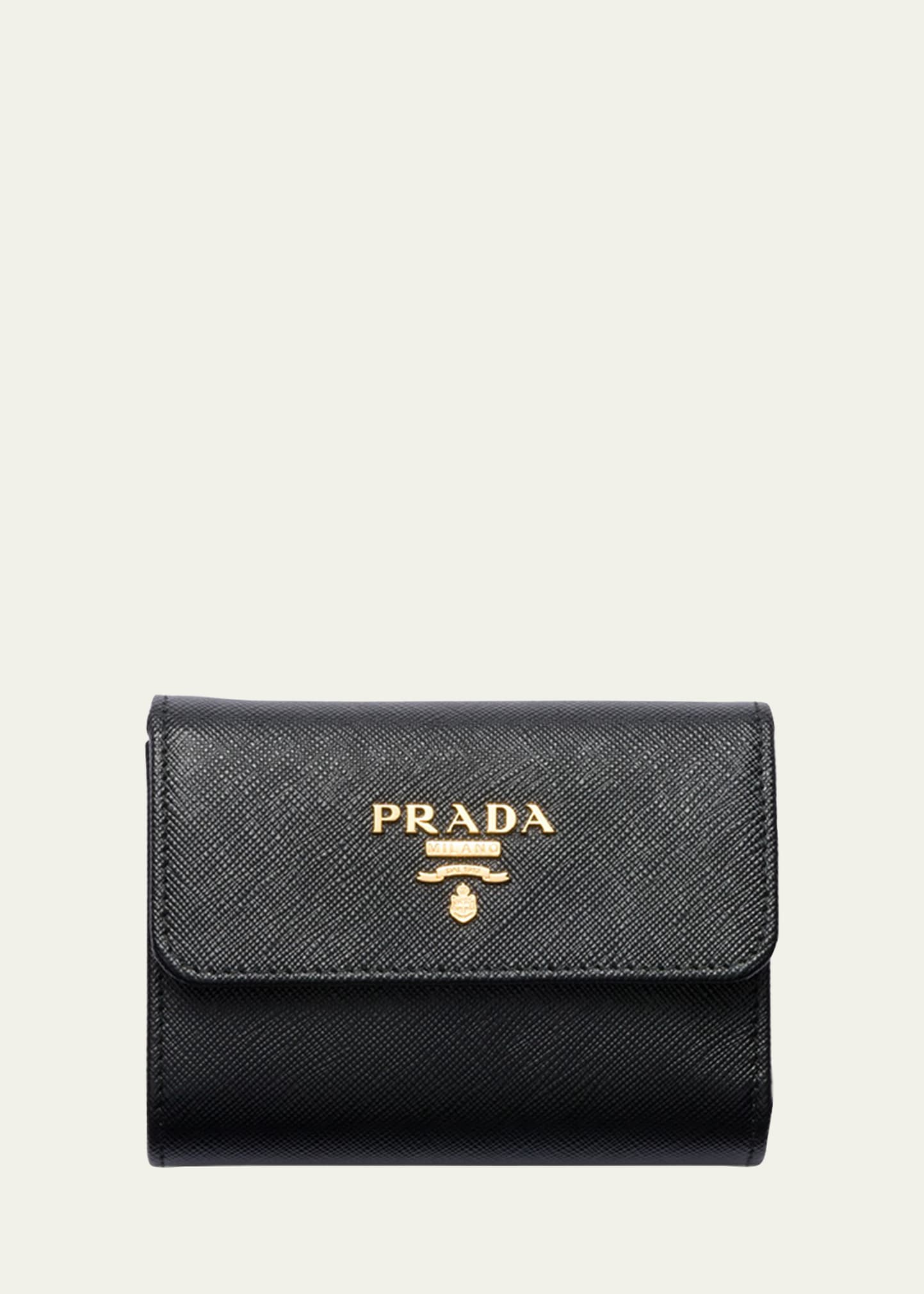 Prada Small Saffiano Leather Trifold Wallet - Bergdorf Goodman