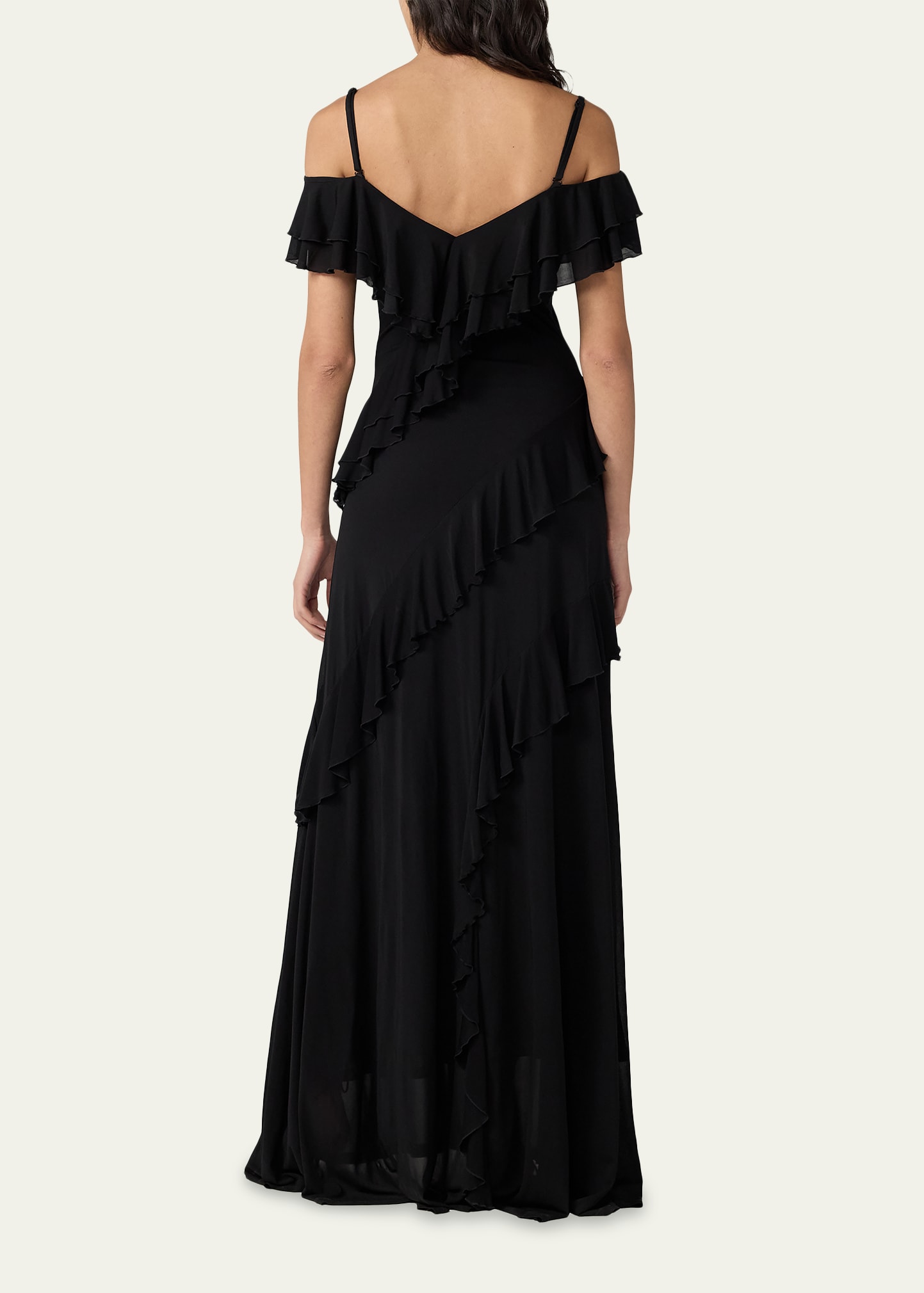 diane von furstenberg grey lace chiffon oleada ruffle silk dress Diane von Furstenberg Silk Oleada Dress - Grey Dresses, Clothing - WDI70474