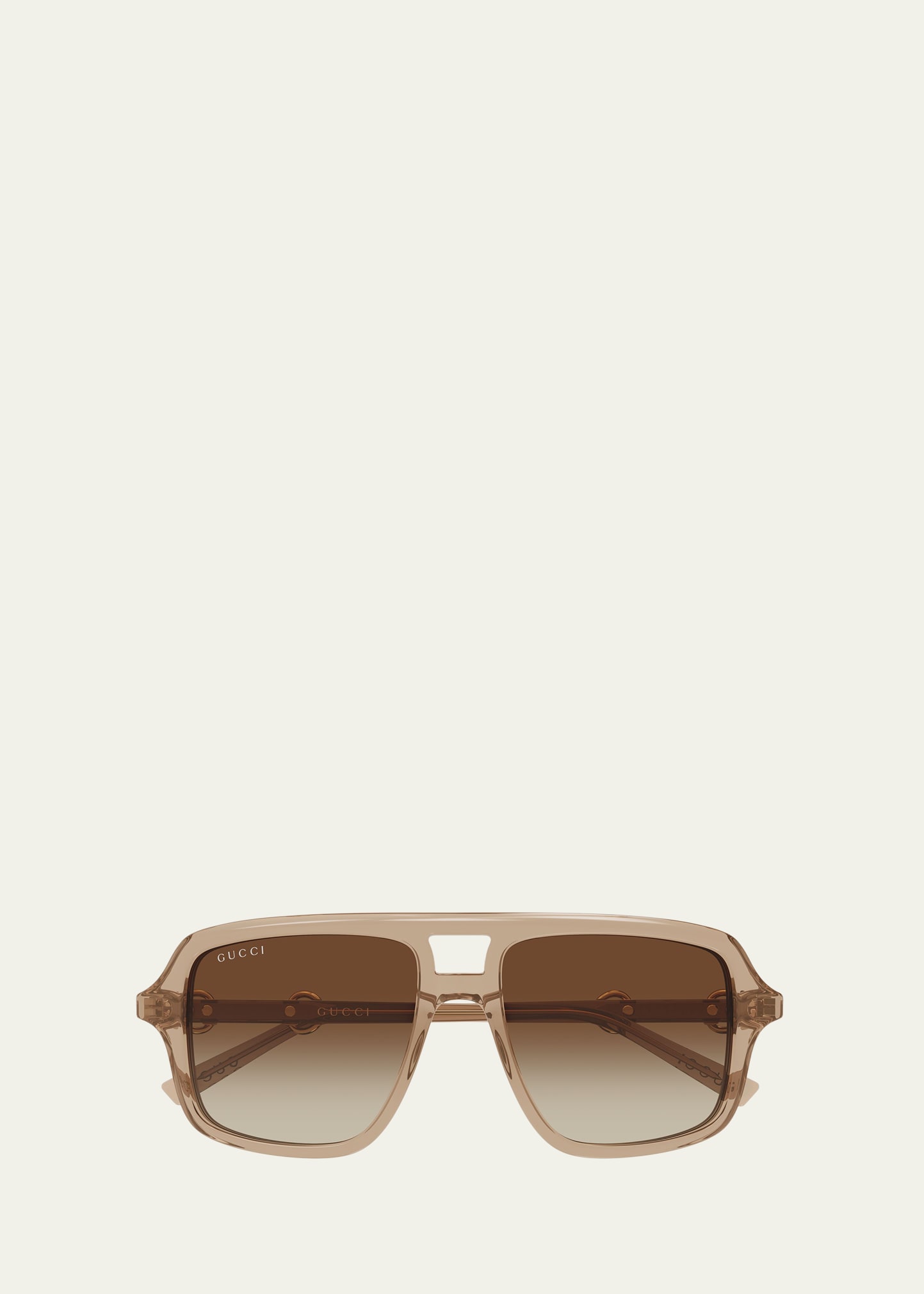 Gucci Horsebit 55mm Navigator Sunglasses - Bergdorf Goodman