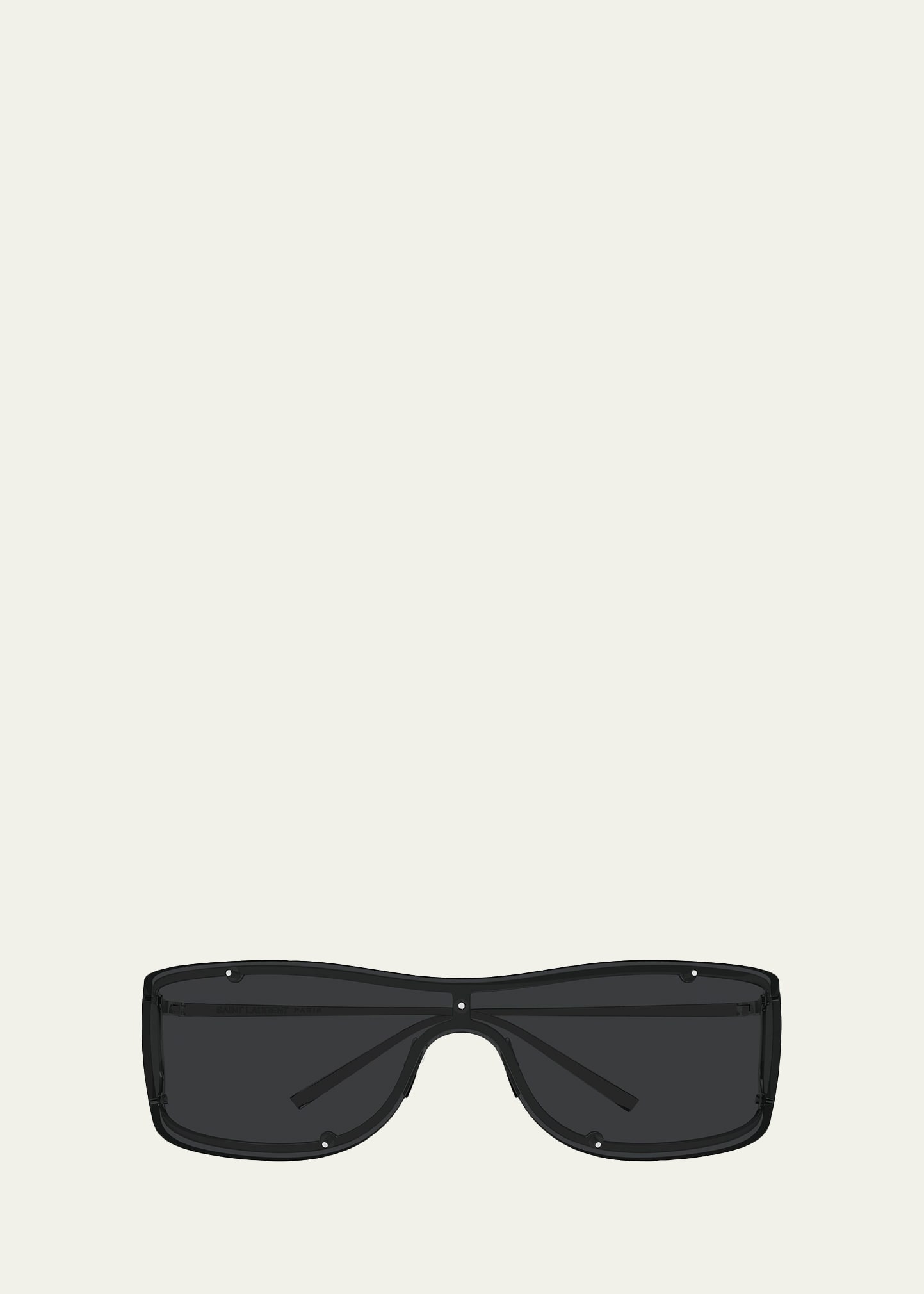 サンナチュラルズ Saint Laurent SL 807 Rimless Shield Sunglasses - Bergdorf Goodman
