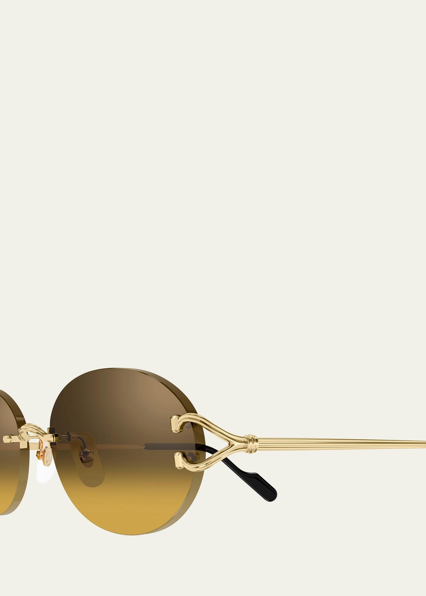 Cartier Decor Classic C de Cartier 55mm Rimless Oval Metal
