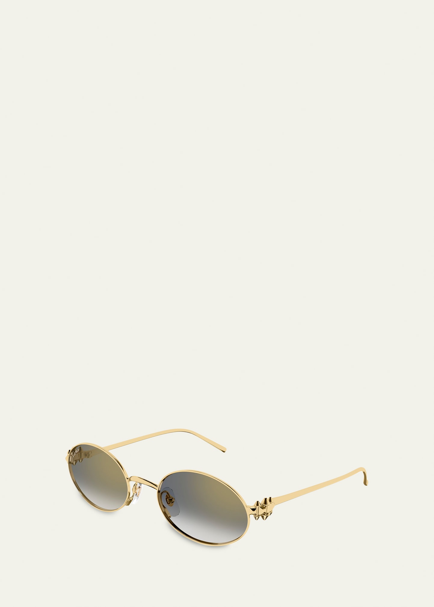 Cartier Clash de Cartier 52mm Oval Metal Sunglasses - Bergdorf Goodman