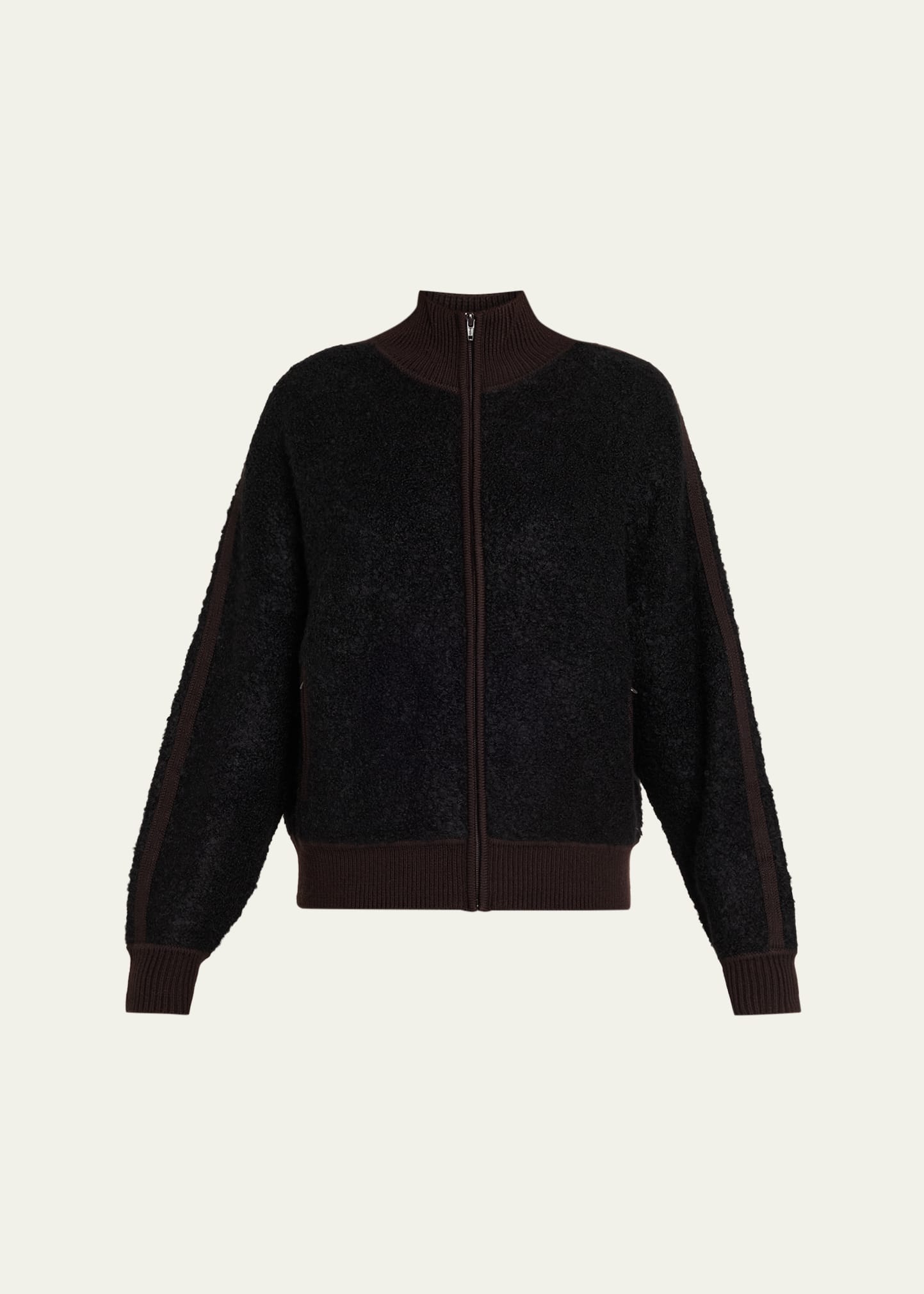 6397 Zip-Up Bouclé Track Jacket - Bergdorf Goodman