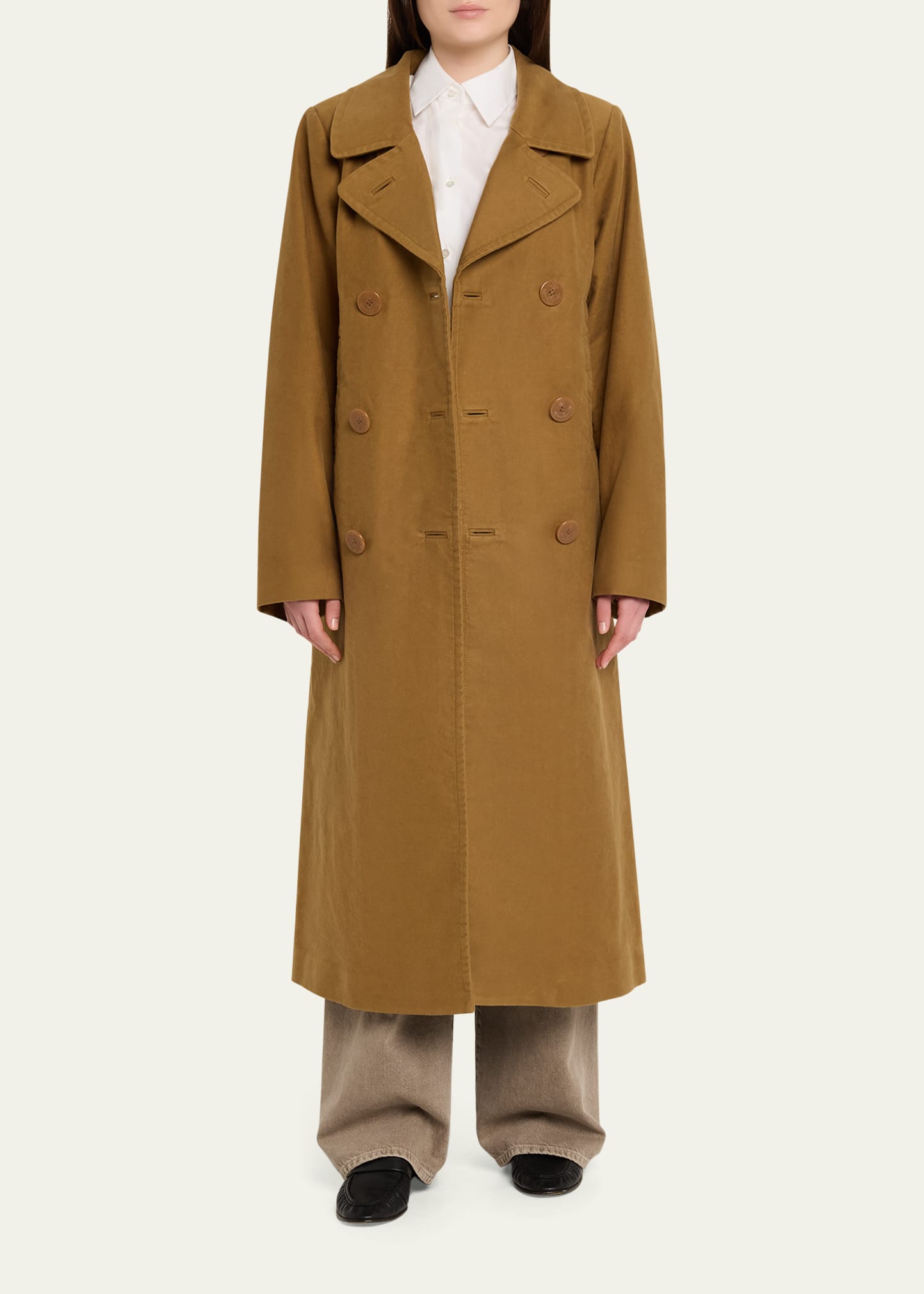 6397 Long Double-Breasted Peacoat - Bergdorf Goodman
