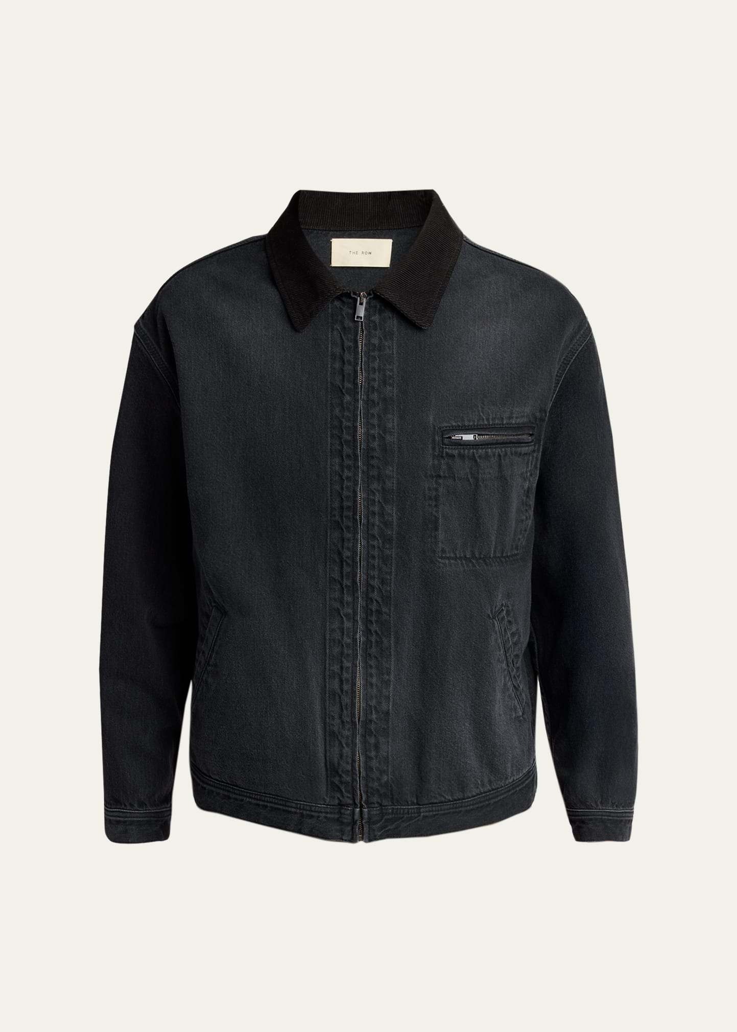 THE ROW Men's Tarquin Zip-Front Denim Jacket - Bergdorf Goodman
