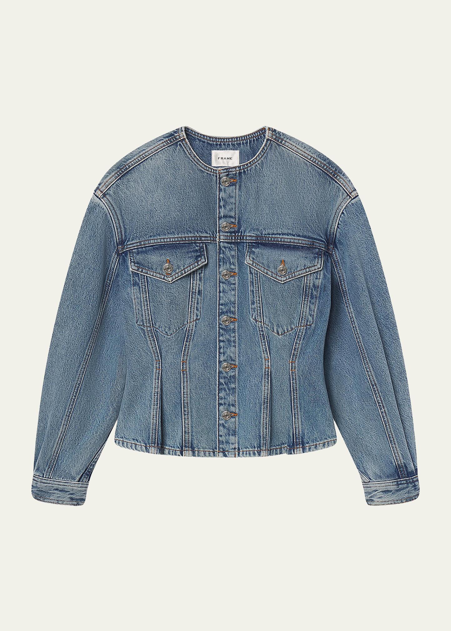 FRAME The Nipped Collarless Jacket - Bergdorf Goodman