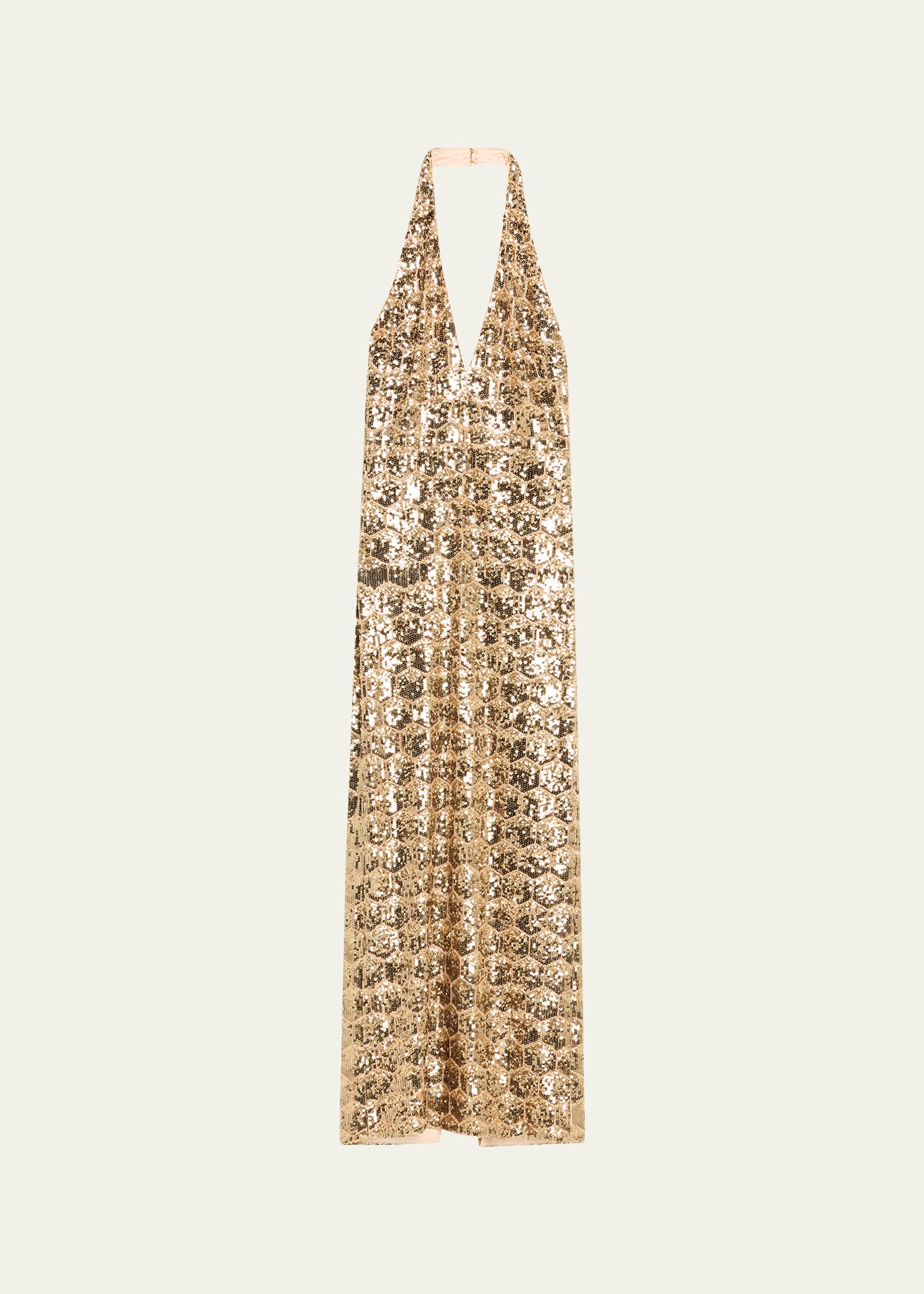 Ramy Brook Women's Shauna Gown - Gold - Size 10 - Gold Sequin