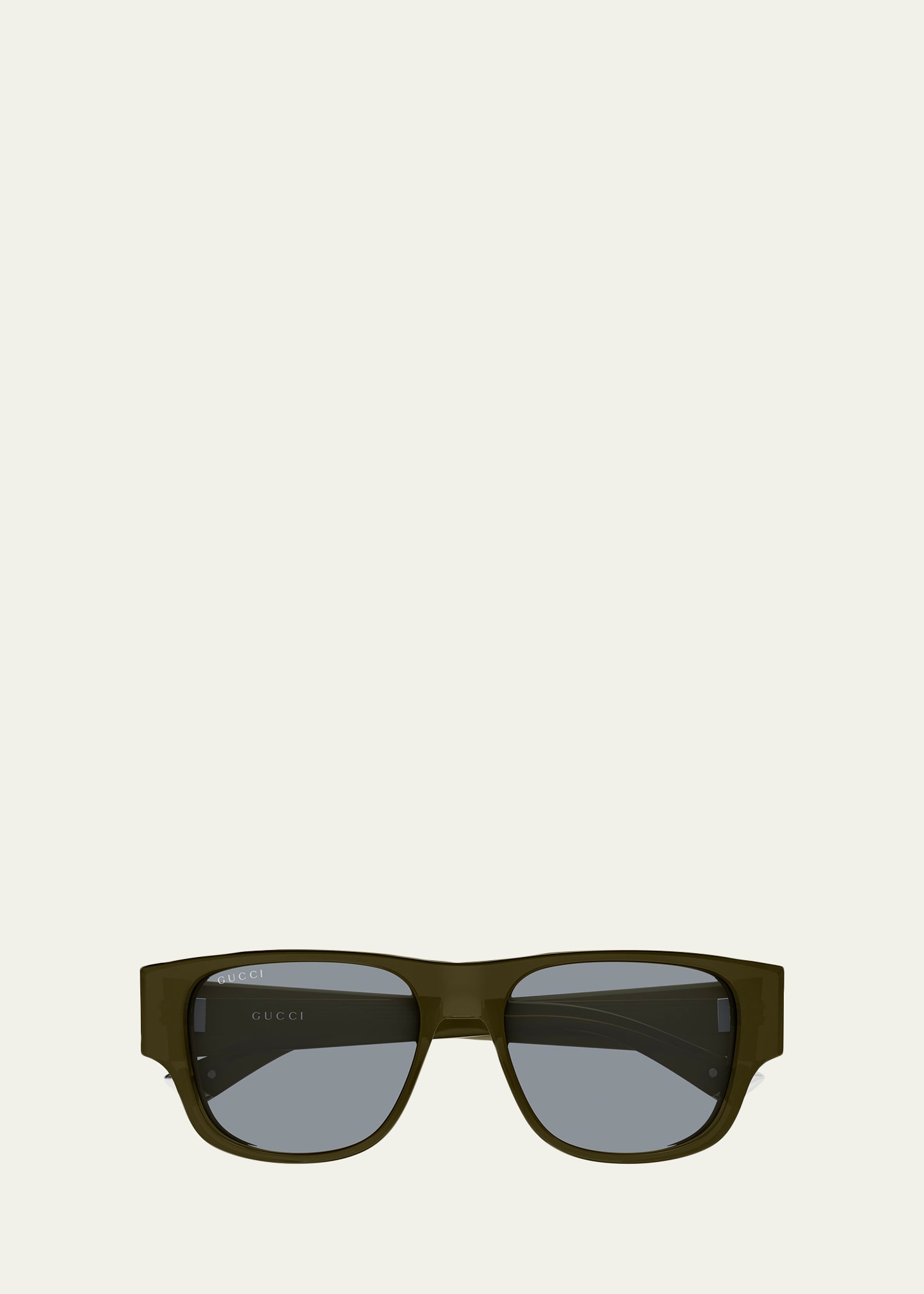 Gucci Men's GG2073S Acetate and Bio-Nylon Rectangle Sunglasses
