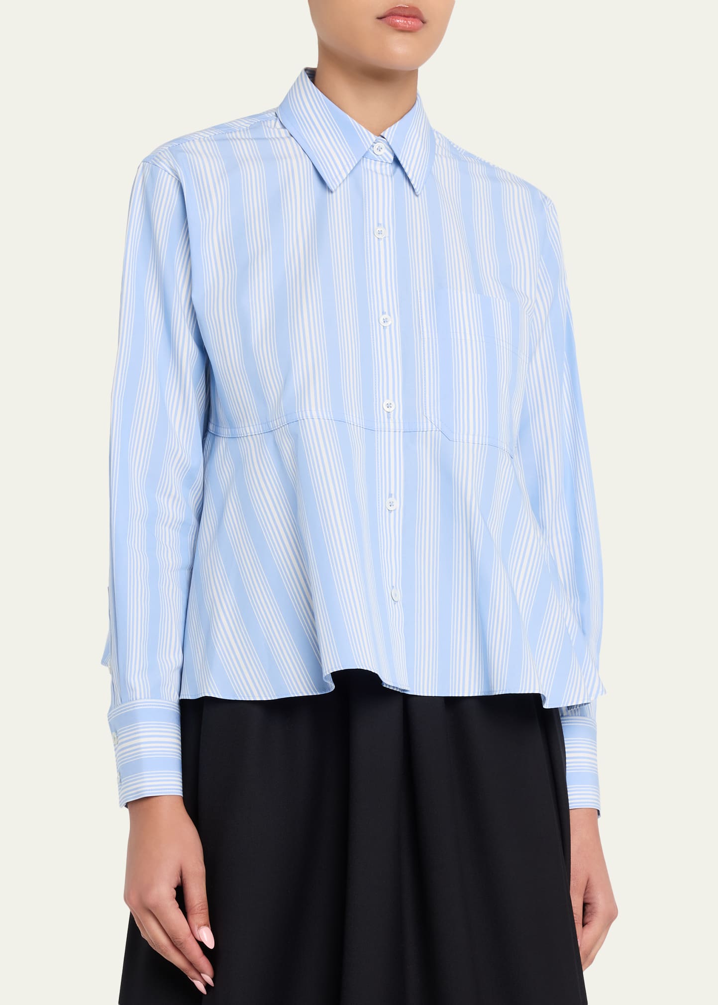 3.1 Phillip Lim Pinstripe Long-Sleeve Shirt - Bergdorf Goodman
