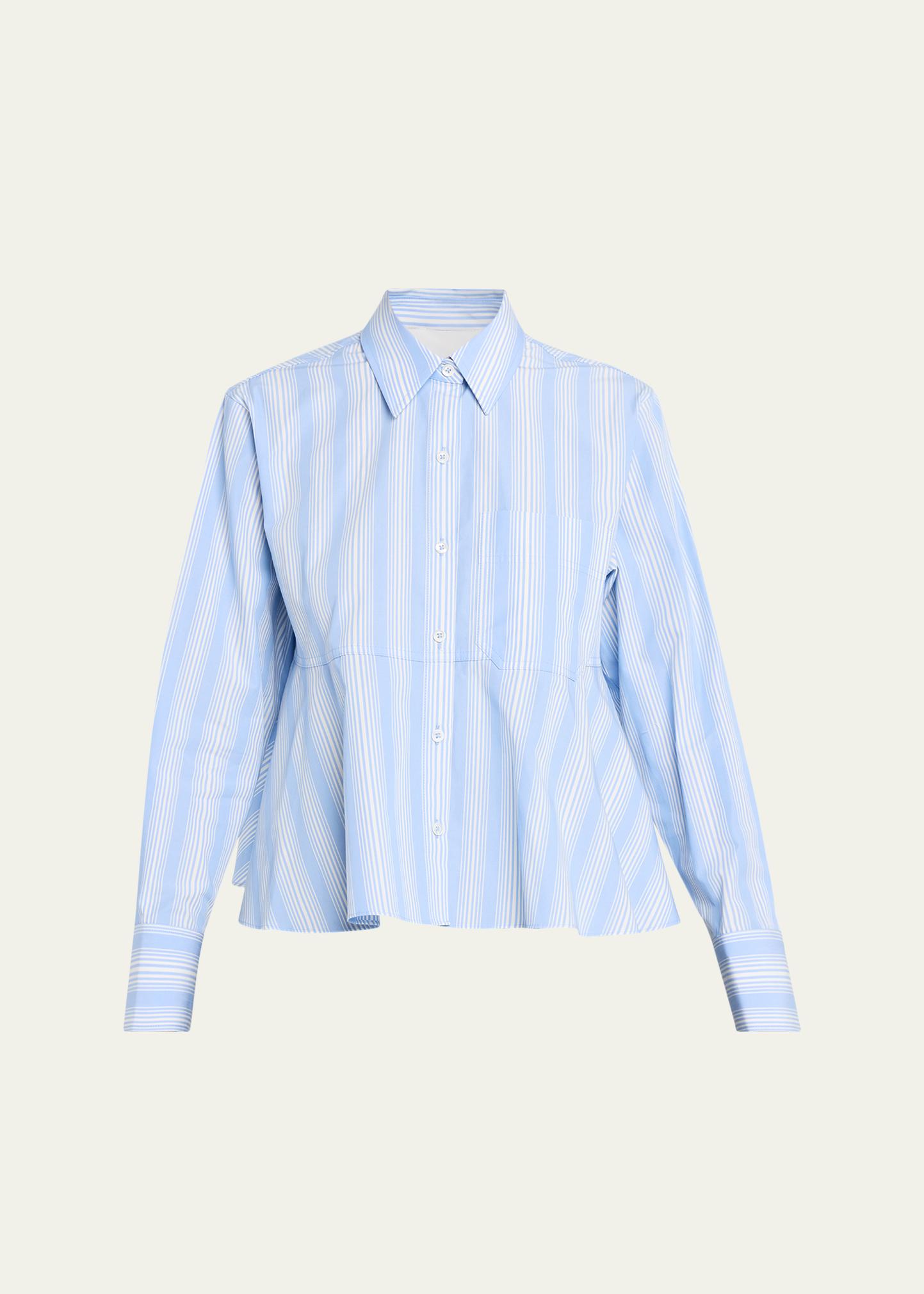 3.1 Phillip Lim Pinstripe Long-Sleeve Shirt - Bergdorf Goodman