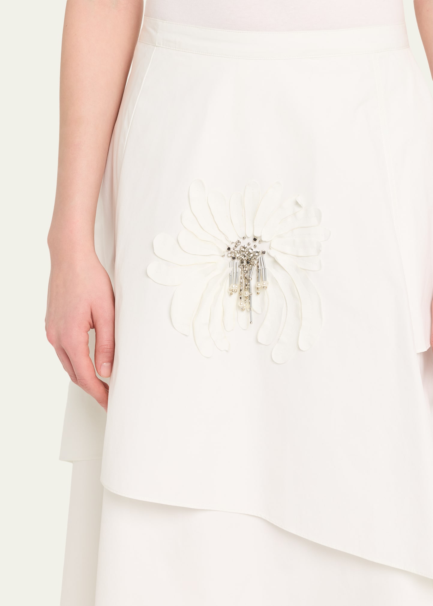 3.1 Phillip Lim Embellished Layered Midi Skirt - Bergdorf Goodman