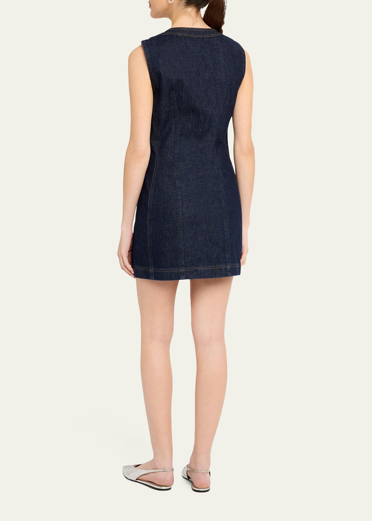 short sleeve denim dress with pockets Bow Accent Shift – RubyClaire Boutique pattern - solid Neck Denim Dress Cut 12 Black Pant Matching Color:Custom color from color chart
