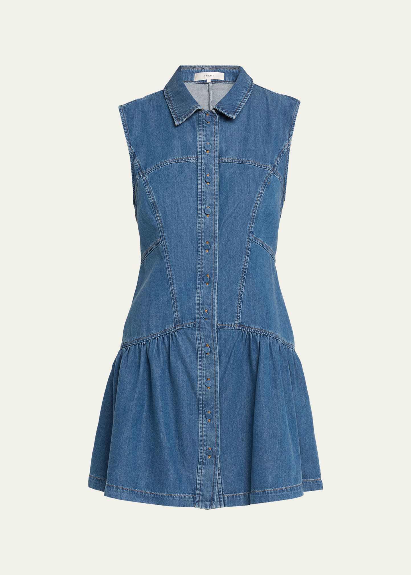 day moon denim dress Strap Bow Detail Denim Midi Dress by Moon River