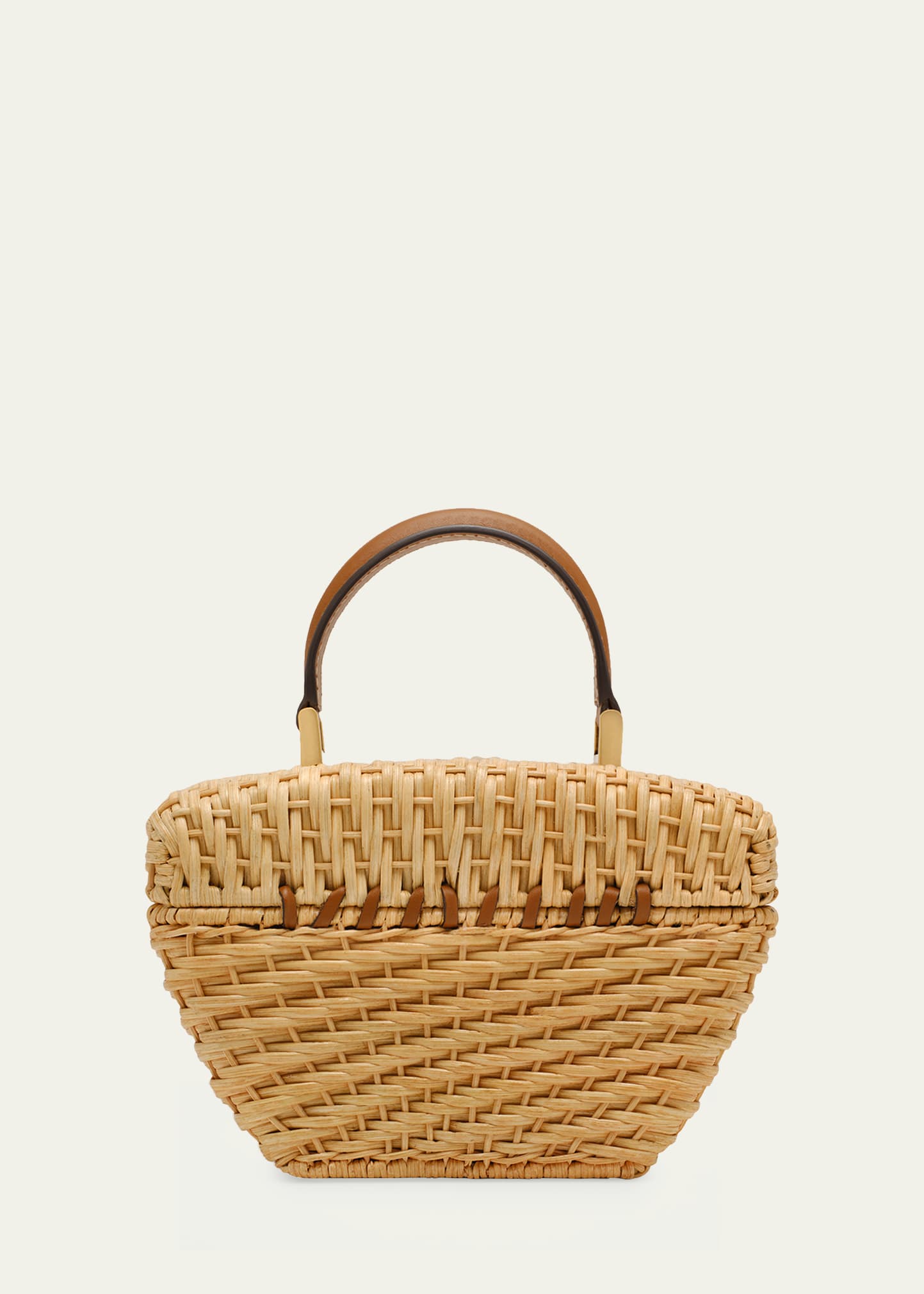 Cult Gaia Tyla Woven Rattan Top-Handle Bag - Bergdorf Goodman