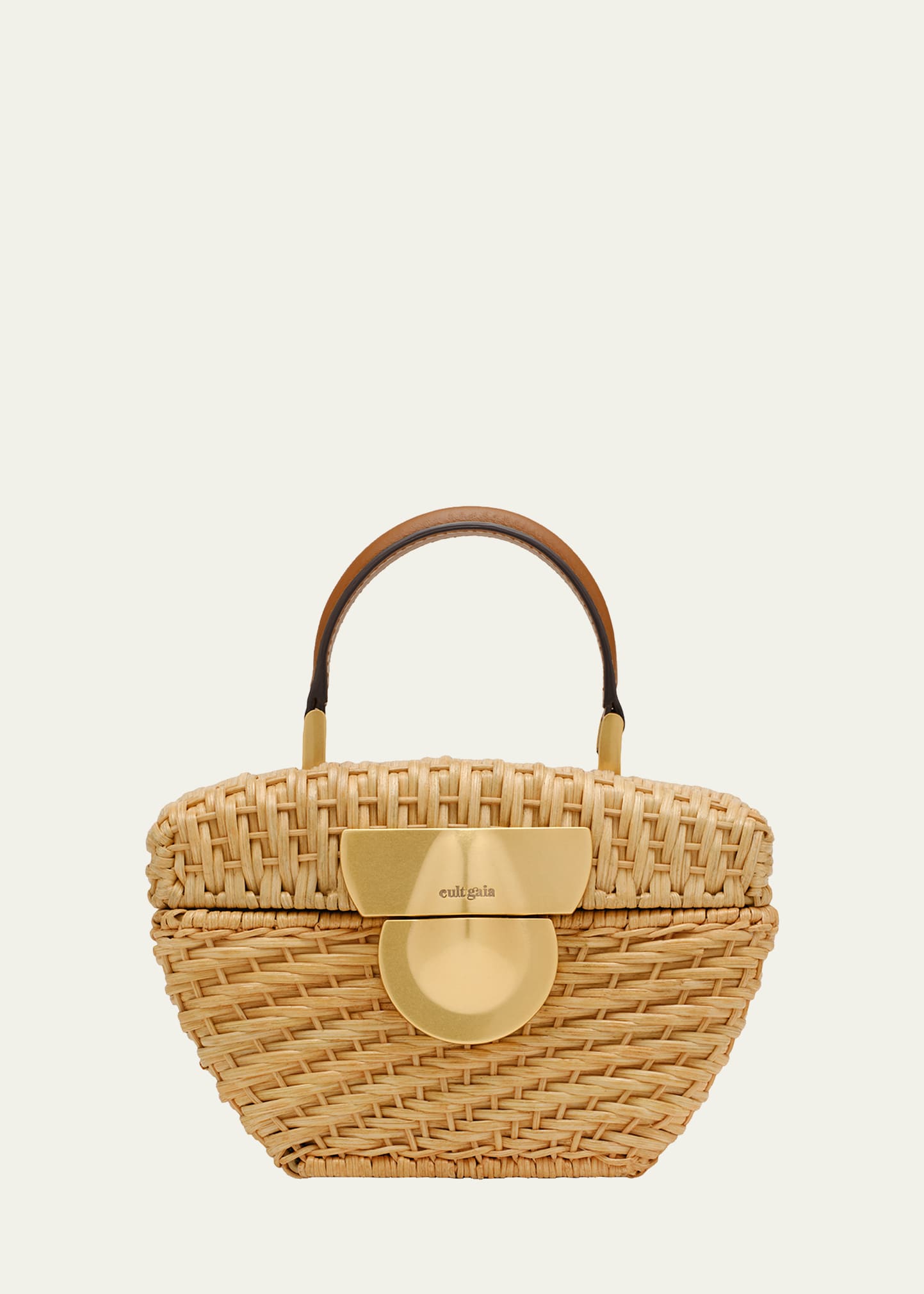 Cult Gaia Tyla Woven Rattan Top-Handle Bag - Bergdorf Goodman