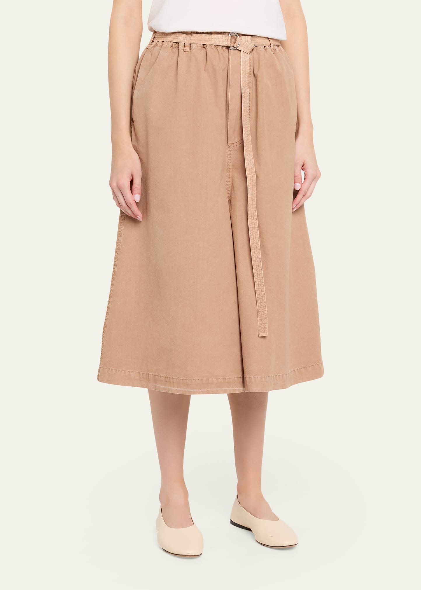 Marni Belted Wide-Leg Crop Trousers - Bergdorf Goodman