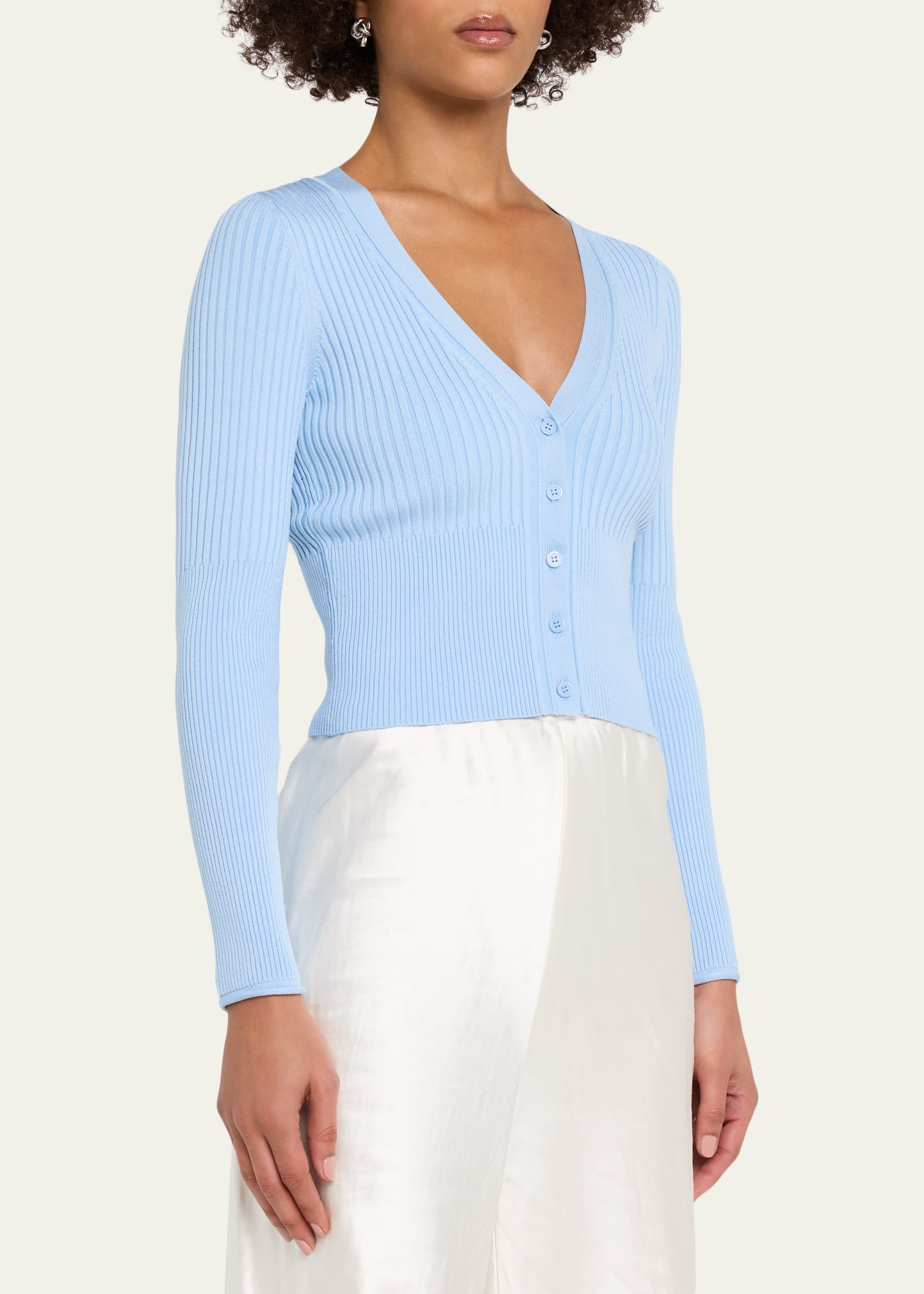 SIMKHAI Ailany Cropped Cardigan - Bergdorf Goodman