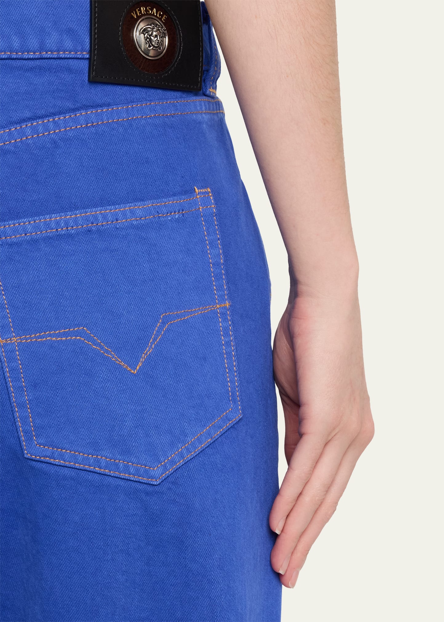 Versace Straight-Leg Jeans - Bergdorf Goodman