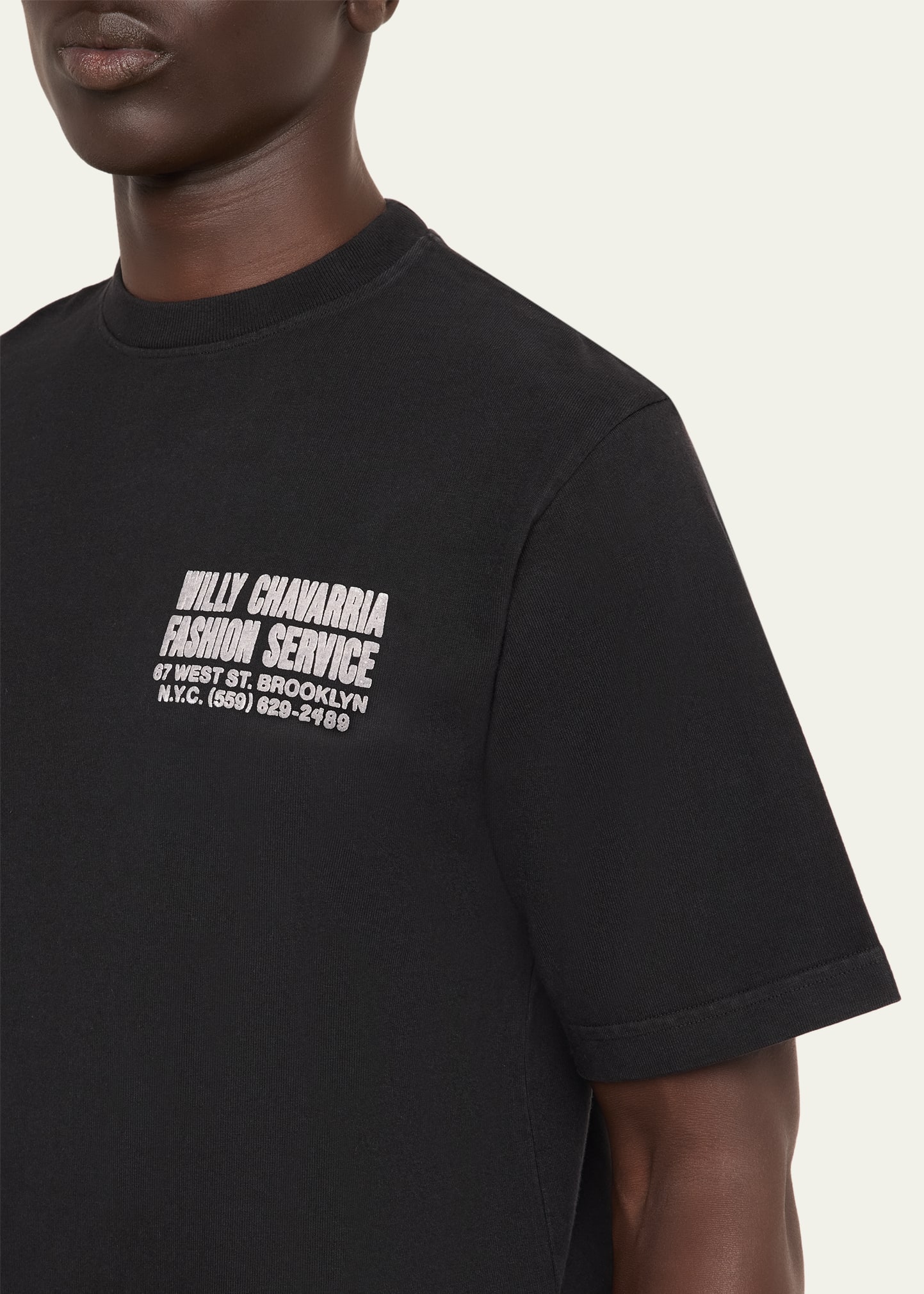 Willy Chavarria Men's Fashion Service Cotton T-Shirt - Bergdorf
