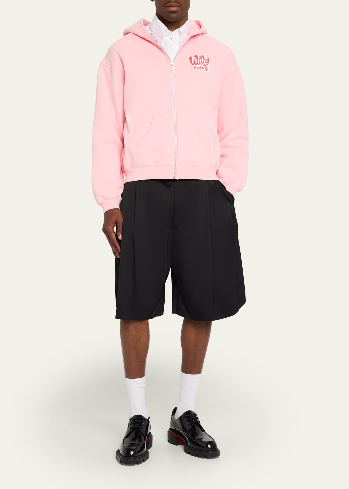 Willy Chavarria Men's Willy Ropita Full-Zip Hoodie - Bergdorf Goodman