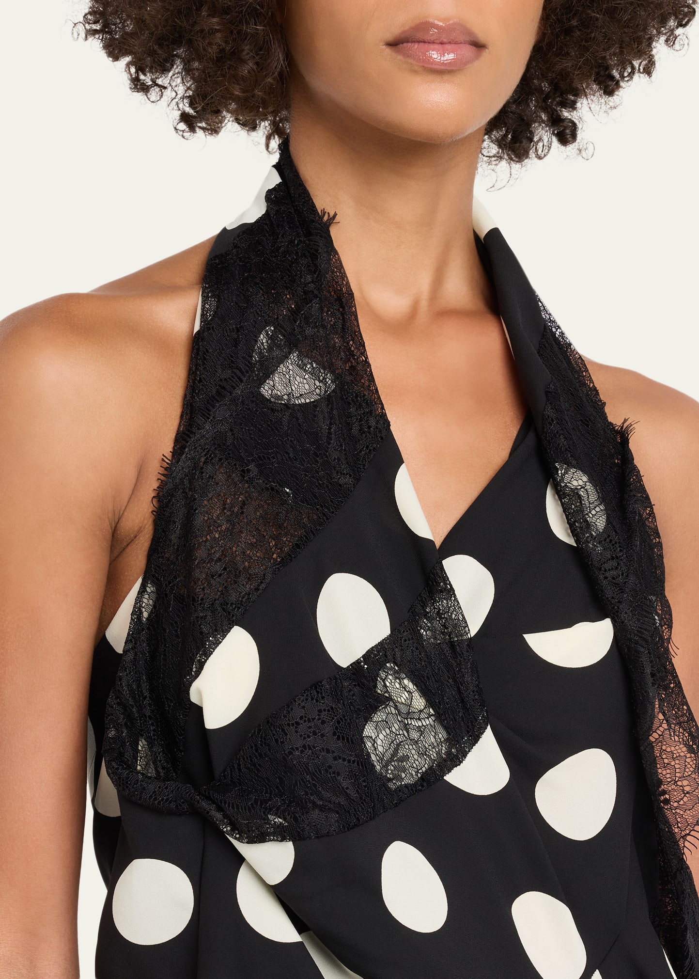 Junya Watanabe Polka Dot Halter Midi Dress - Bergdorf Goodman