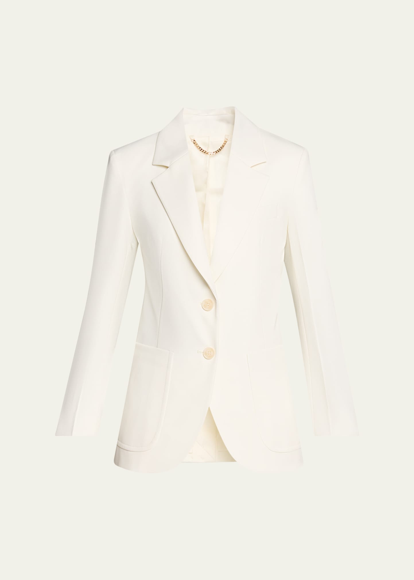 Victoria Beckham Patch-Pocket Single-Breasted Jacket - Bergdorf