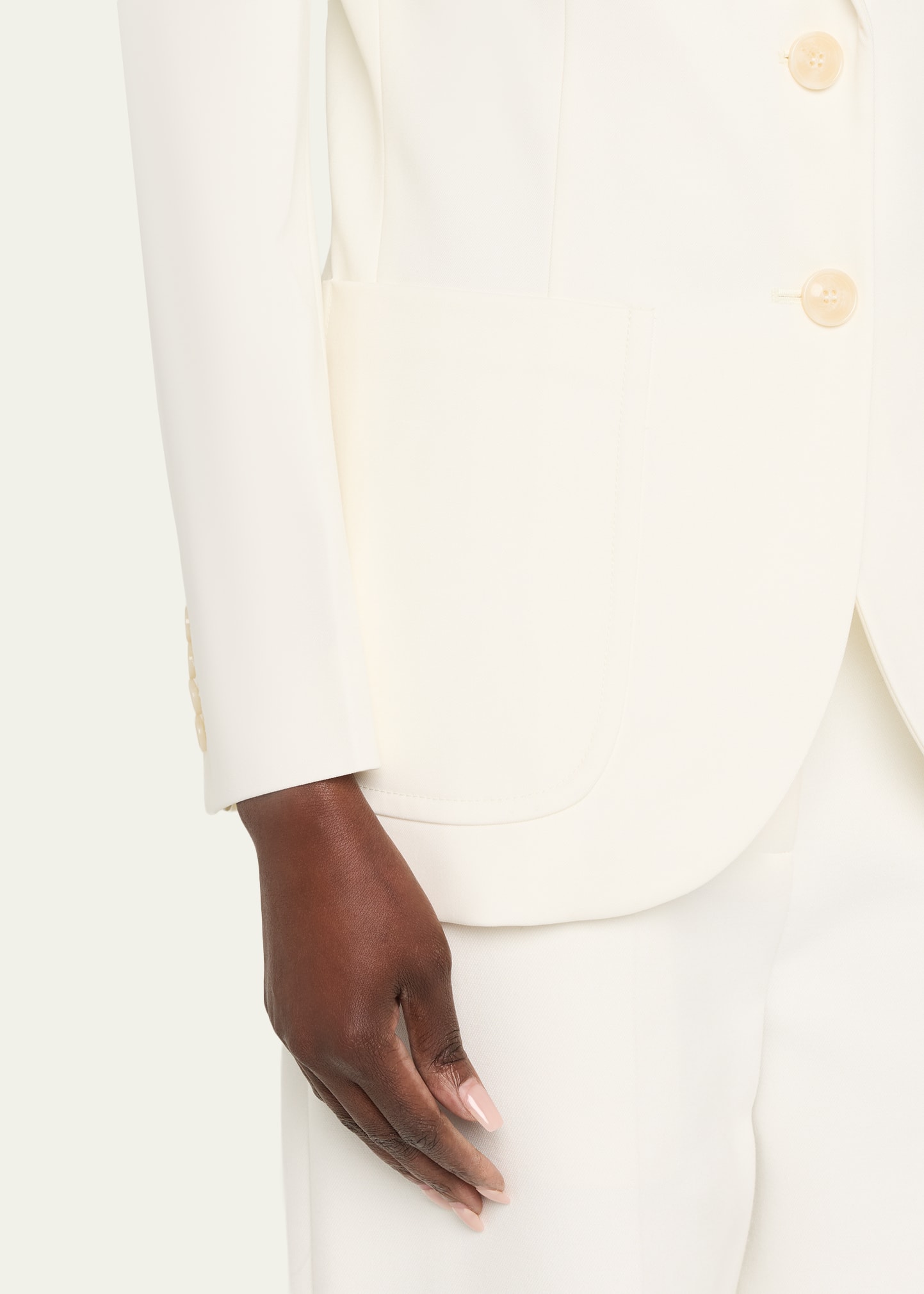 Victoria Beckham Patch-Pocket Single-Breasted Jacket - Bergdorf