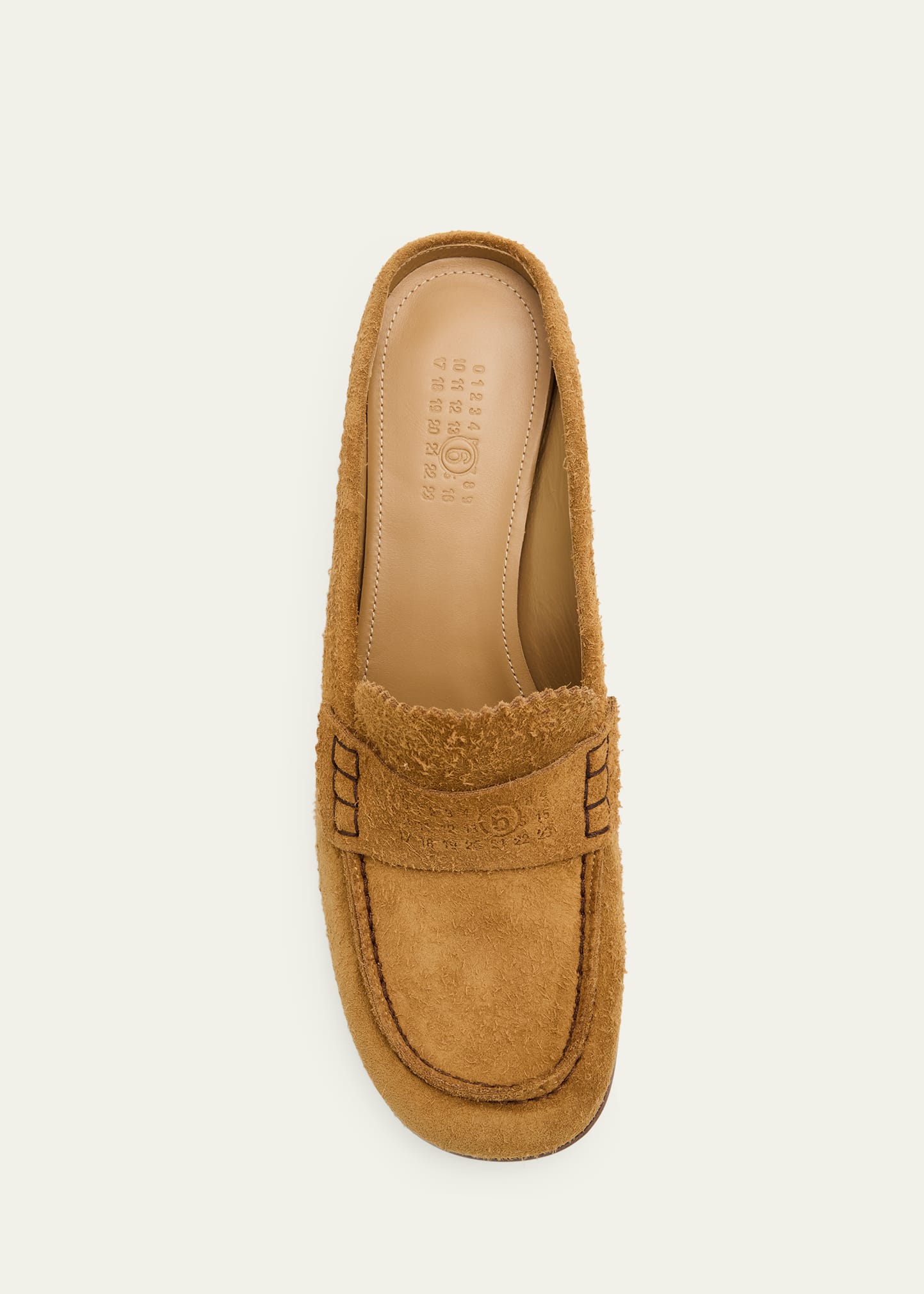 MM6 Maison Margiela 25mm Suede Mule Loafers - Bergdorf Goodman