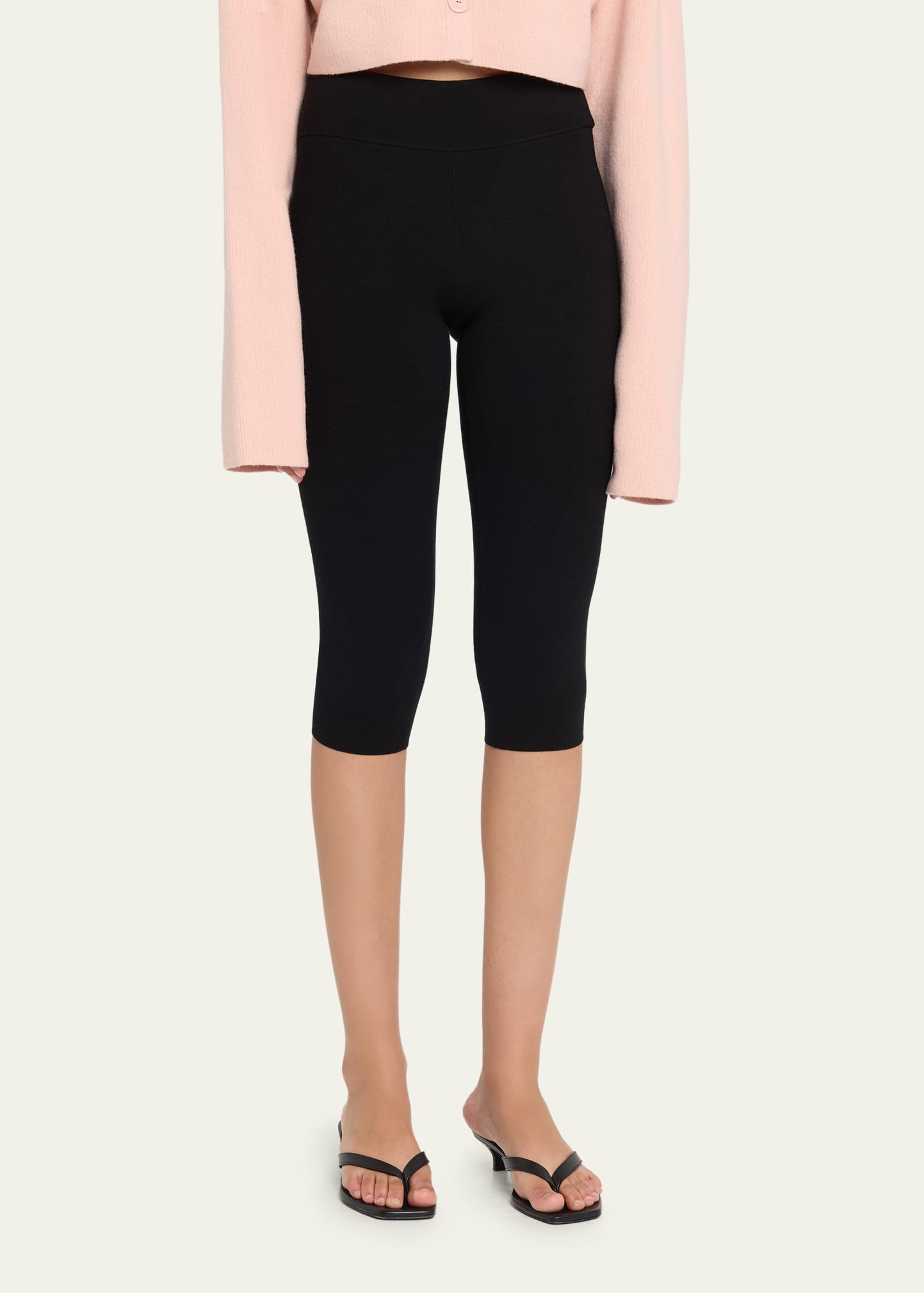 Toteme Knit Capri Leggings - Bergdorf Goodman