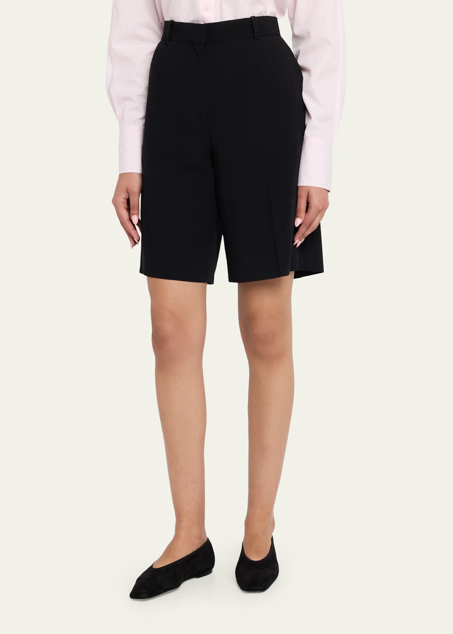 Toteme Wide Fluid Shorts - Bergdorf Goodman