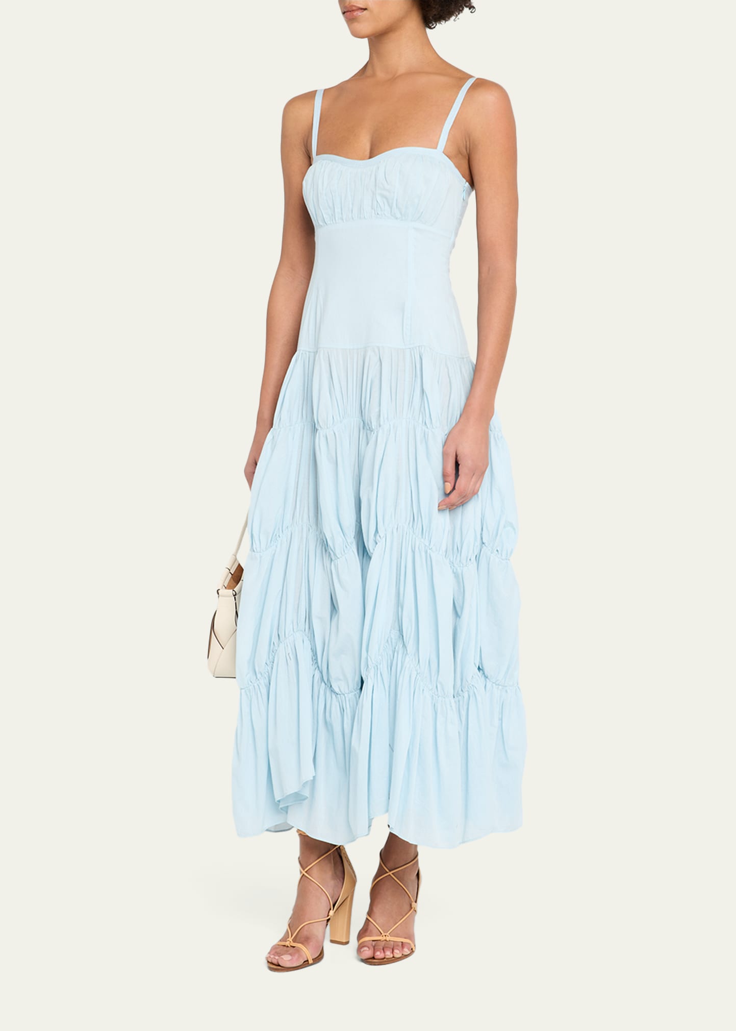 Ulla Johnson Emmalina Tiered Cotton Midi Dress - Bergdorf Goodman