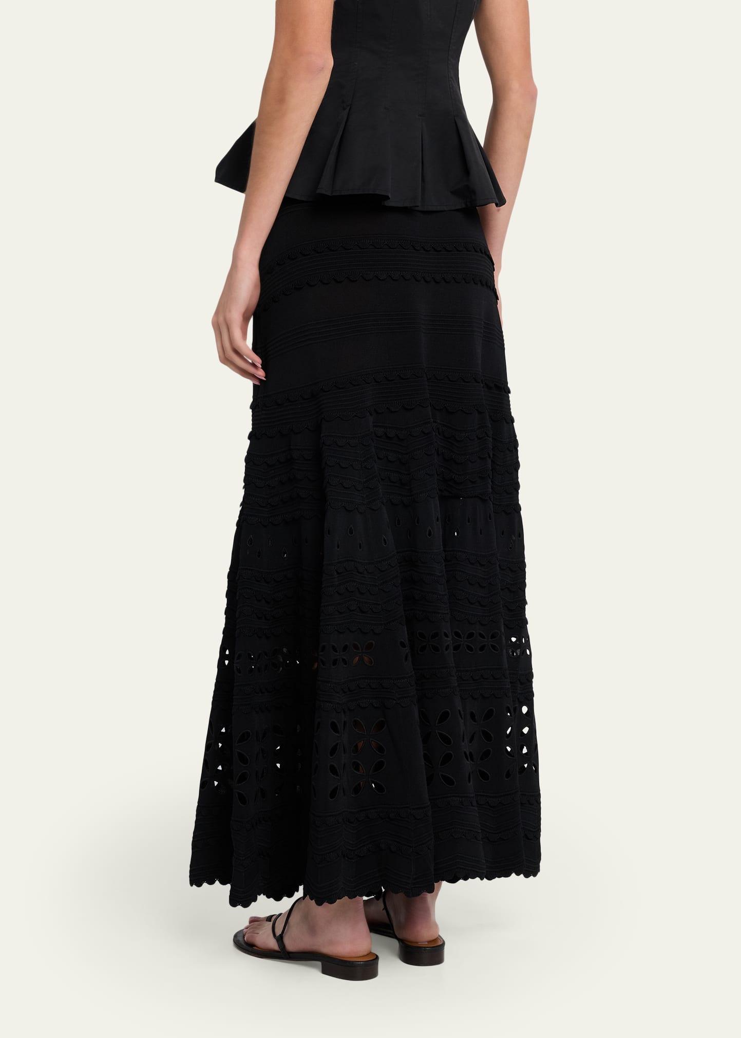 Ulla Johnson Annisa Eyelet Knit Maxi Skirt - Bergdorf Goodman