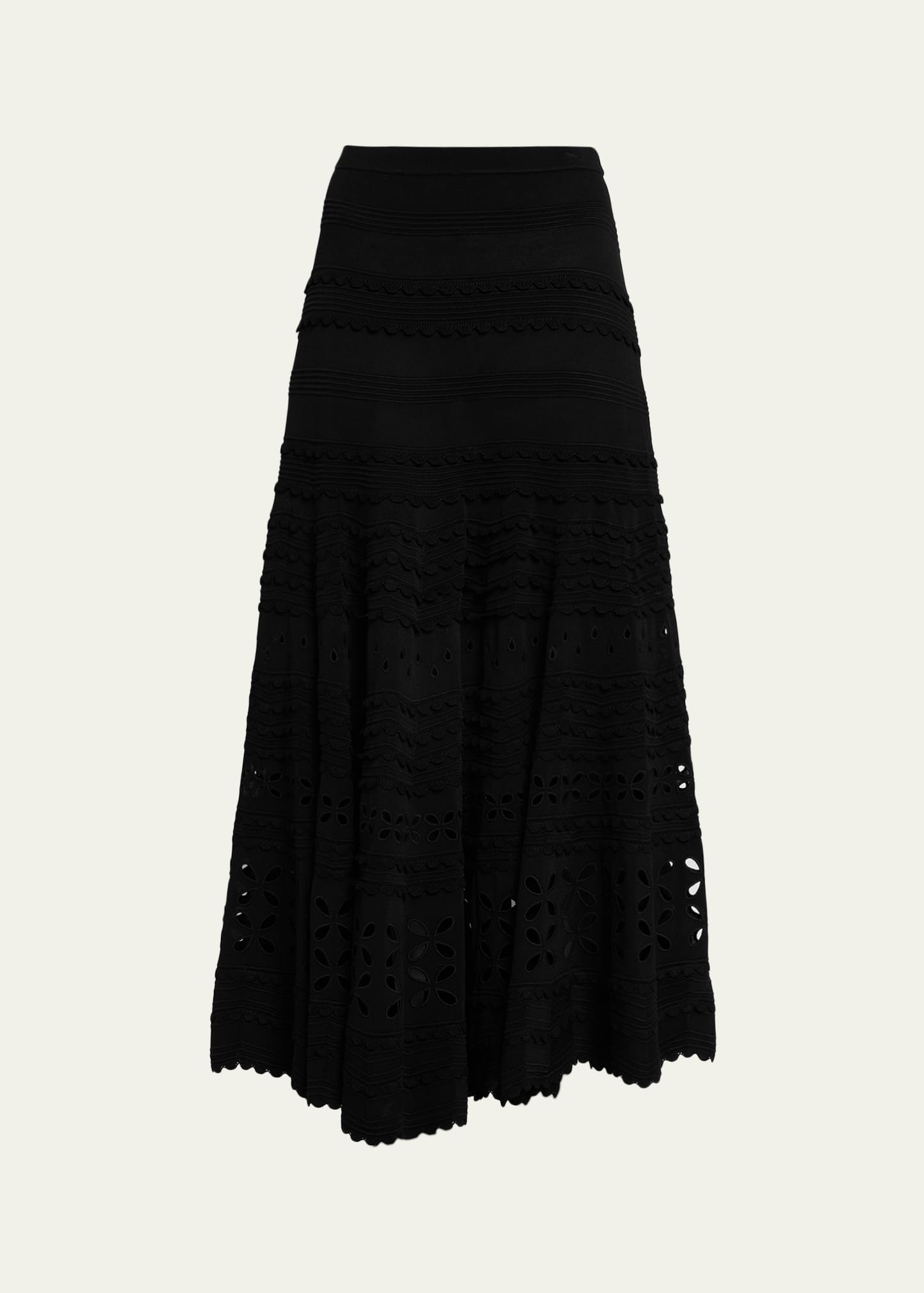 スカート draw drawers Eyelet Knit Pajama Skirt Ulla Johnson Annisa Eyelet Knit Maxi Skirt - Bergdorf Goodman