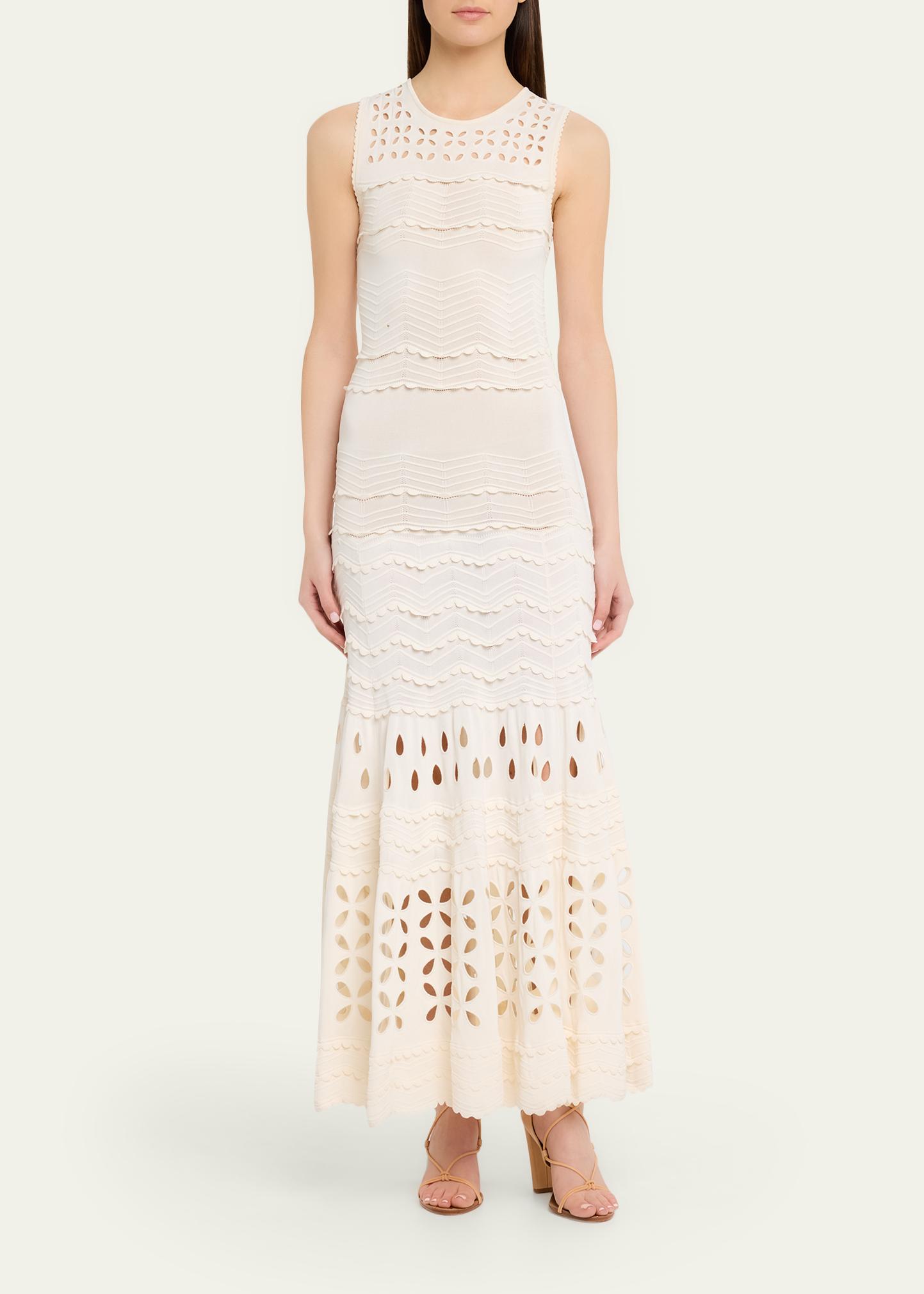 Ulla Johnson Lakshmi Knit Open-Work Maxi Dress - Bergdorf Goodman